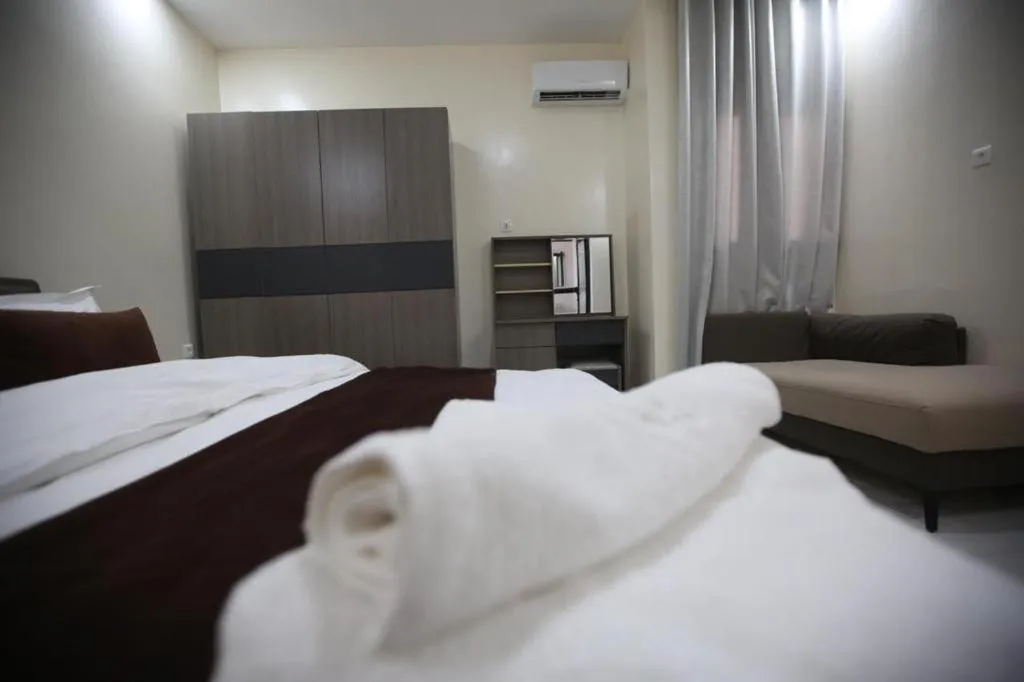 View (from property/room), Bed in Urban Hotel Nouakchott