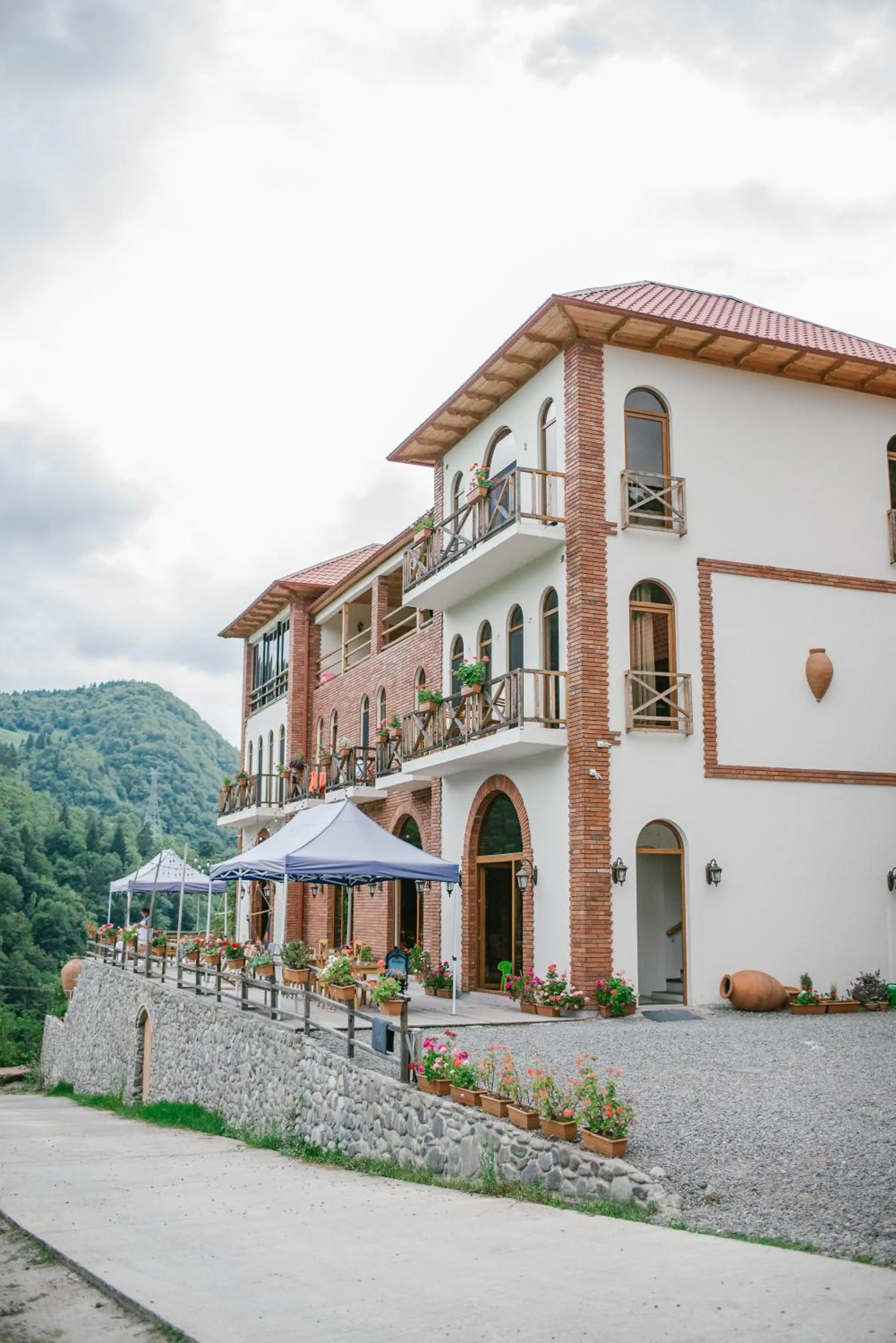 Property building in Hotel Chateau Iveri
