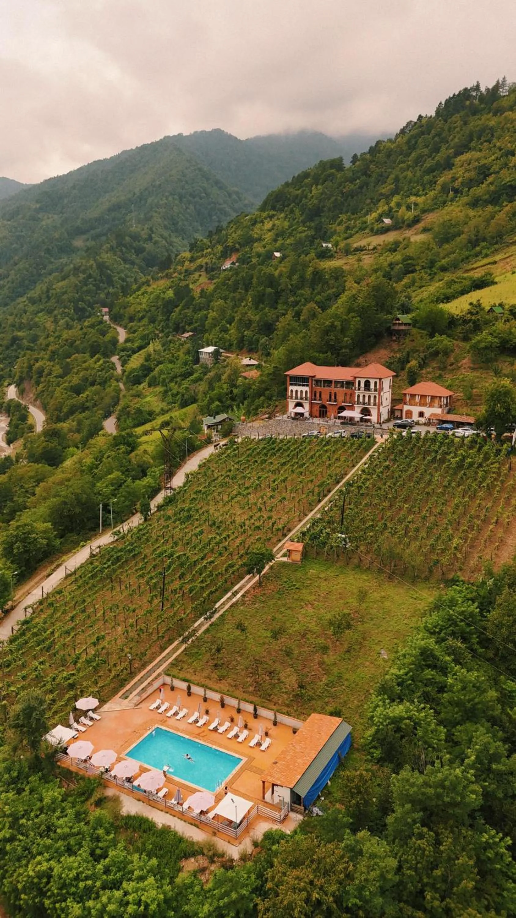 Property building in Hotel Chateau Iveri