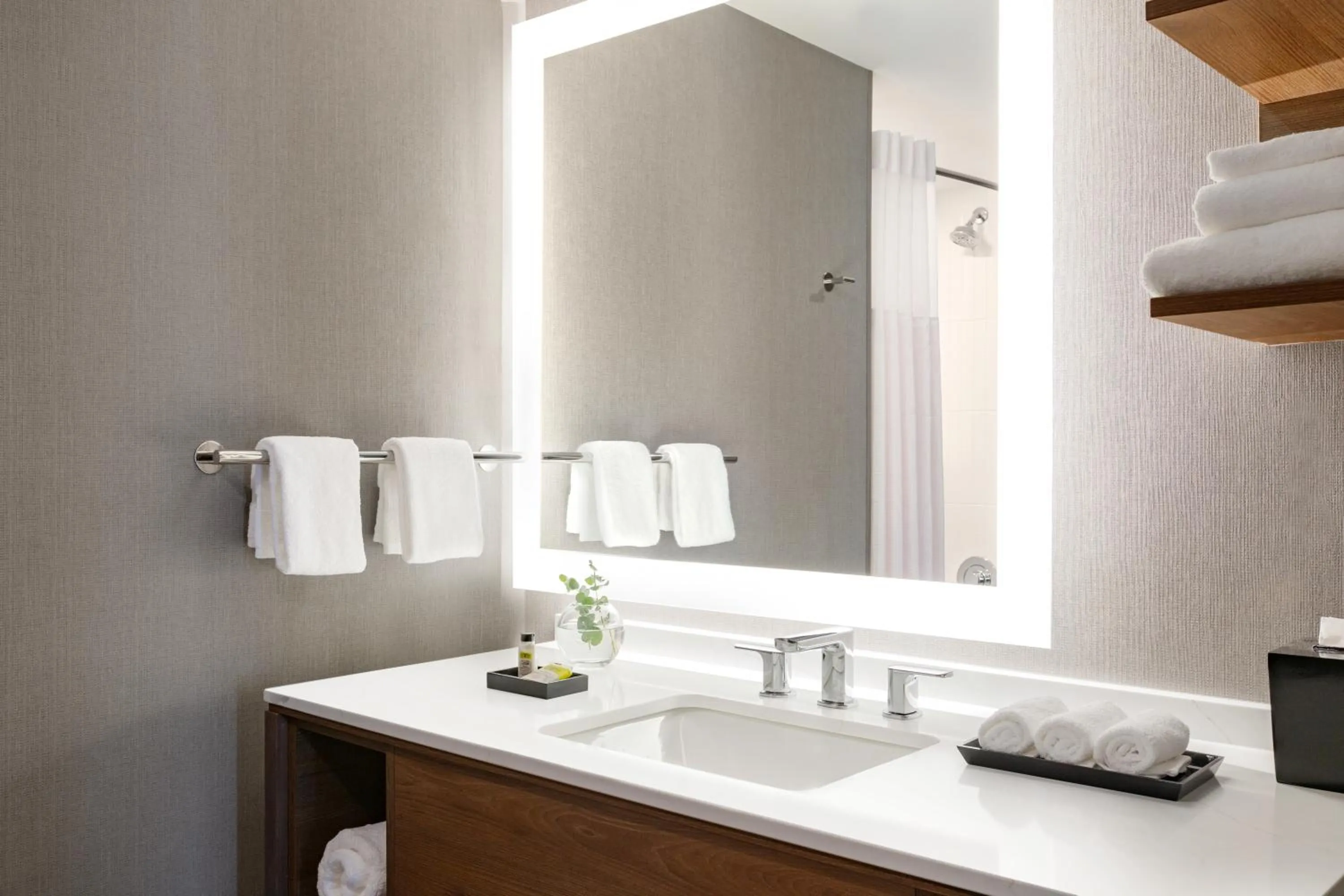 Bathroom in Staybridge Suites Rochester - Mayo Clinic Area by IHG