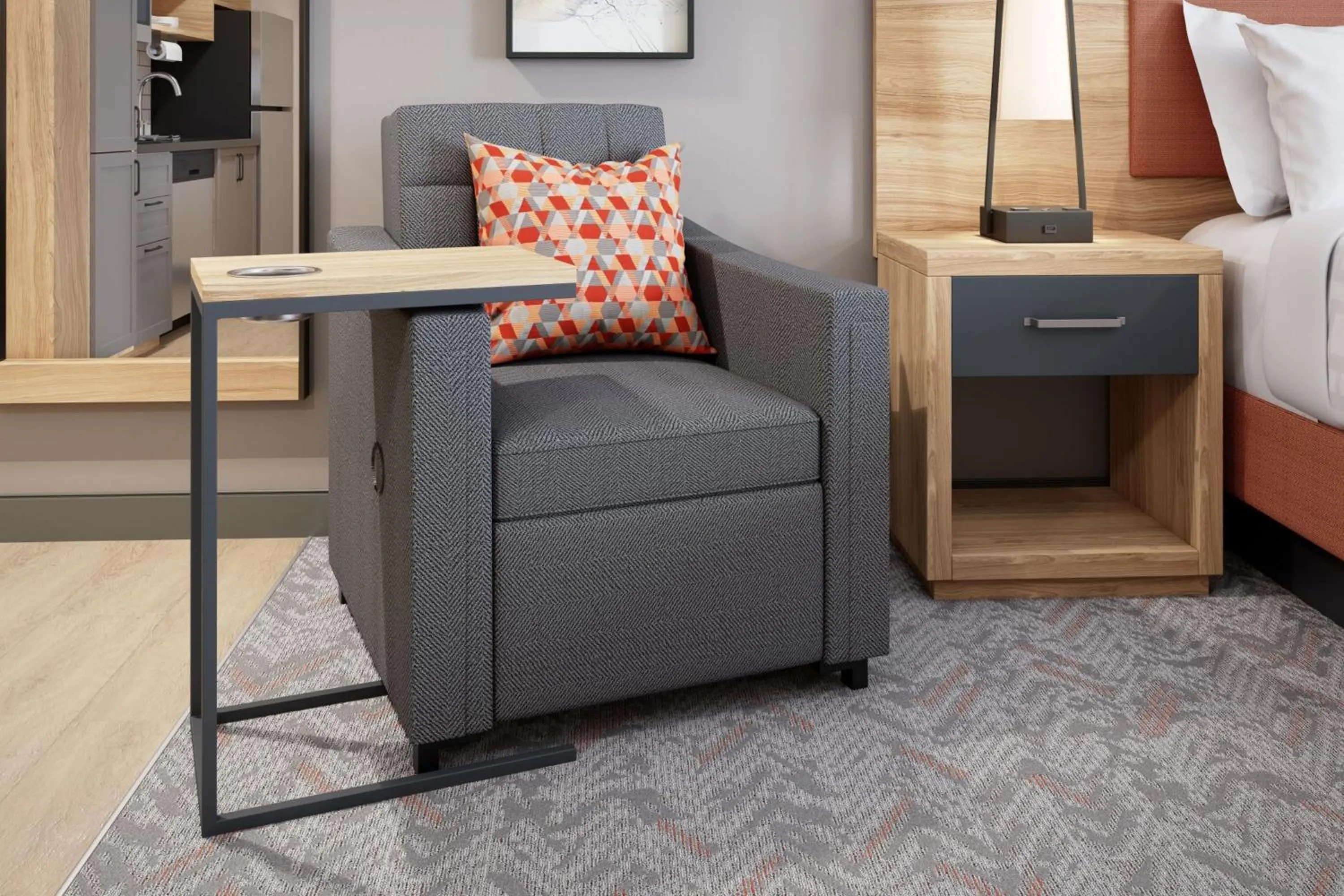 Photo of the whole room, Bed in Candlewood Suites - San Antonio - Schertz by IHG