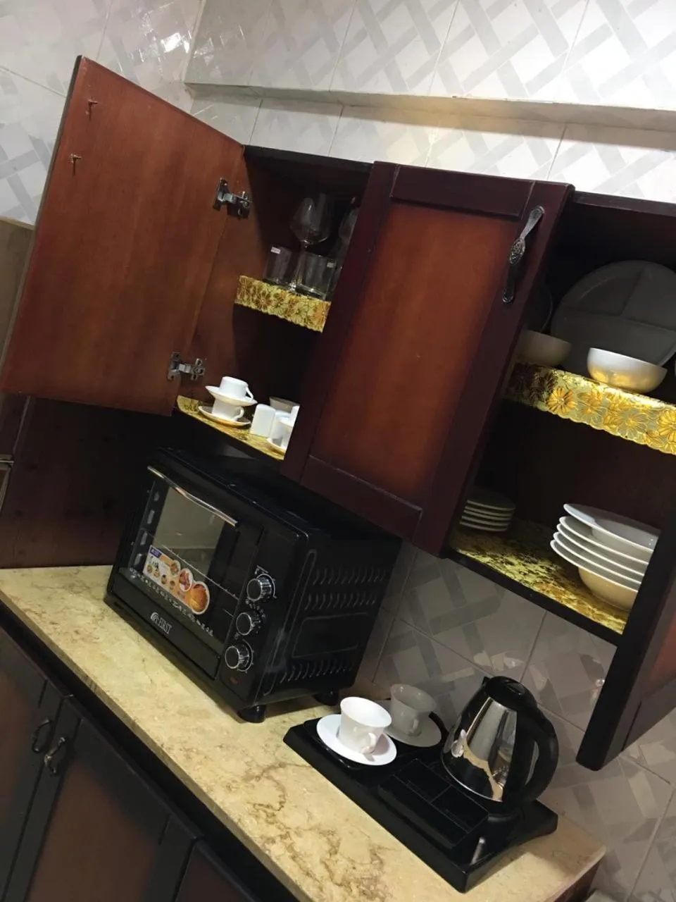 Kitchen or kitchenette in Jewel Gameel appartement