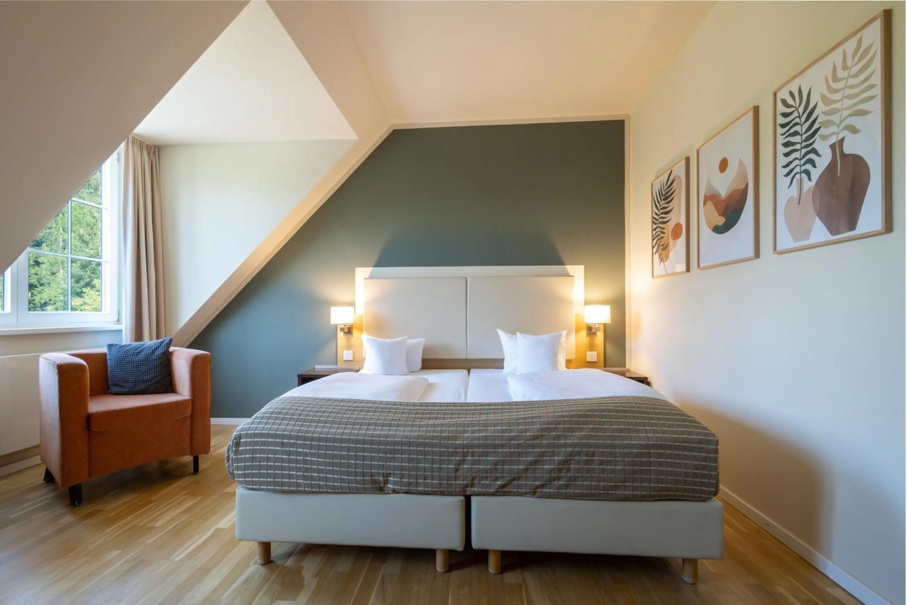 Bed in Hotel Stempferhof