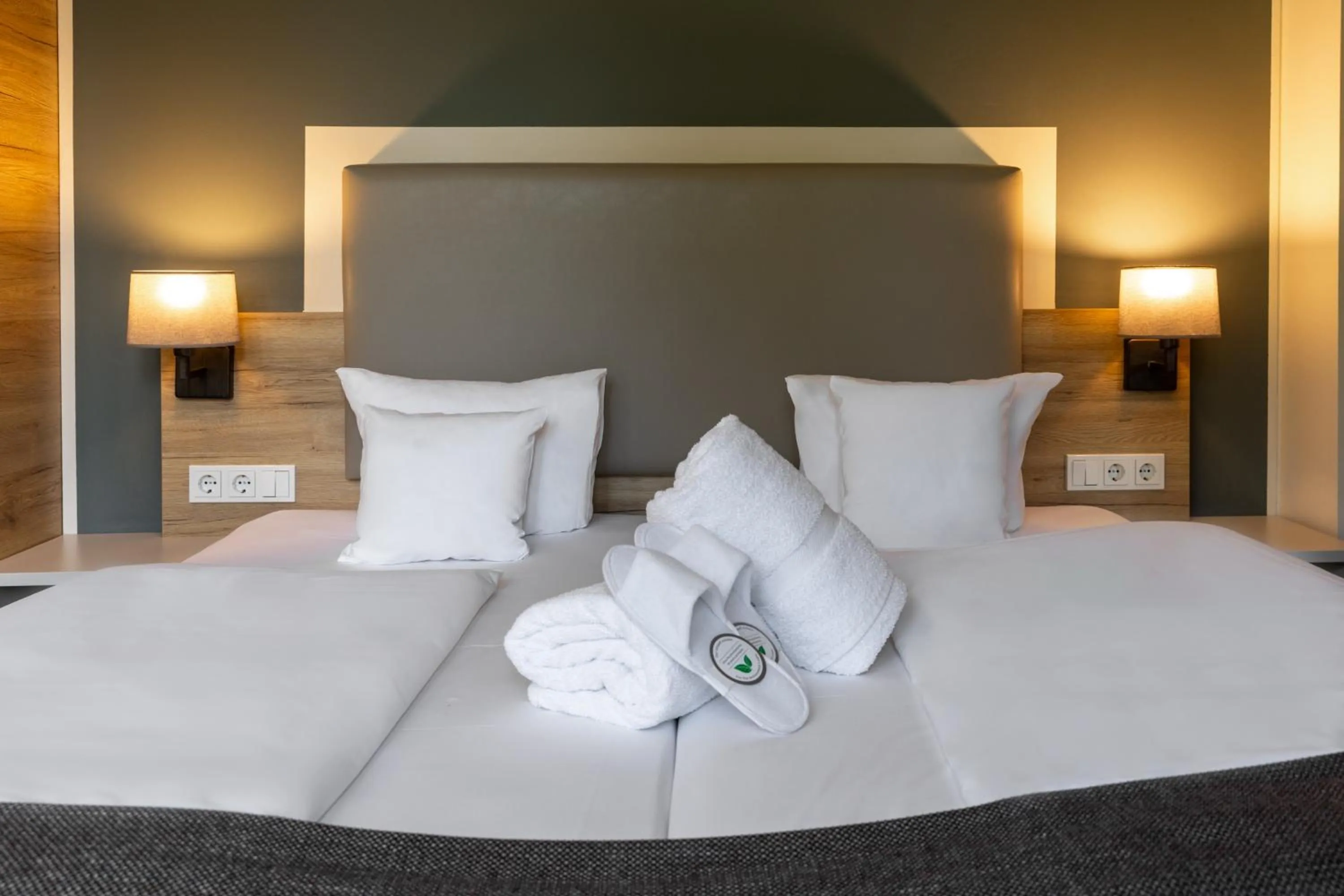 Bed in Hotel Stempferhof