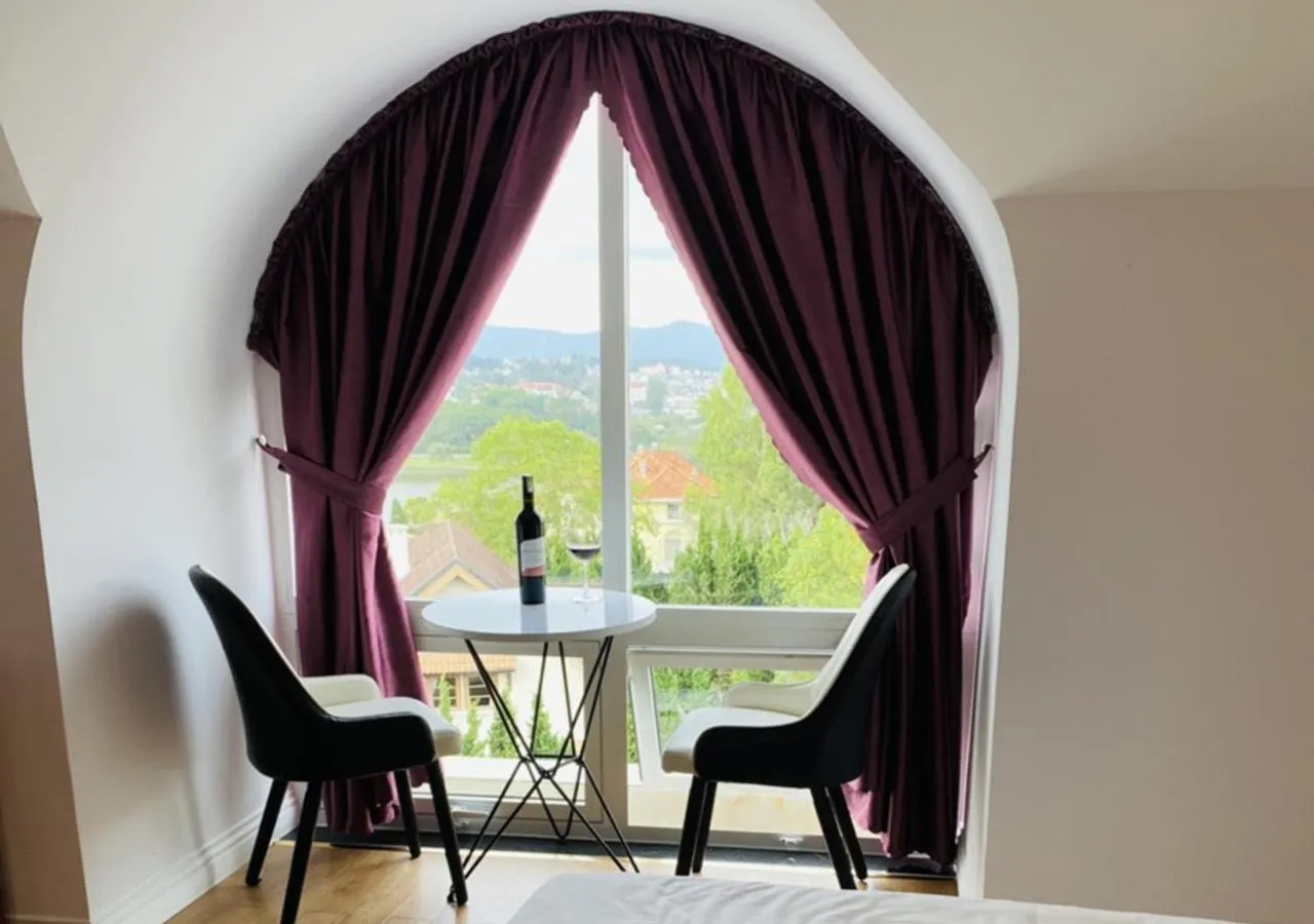 Seating area in Peach Valley Hotel Dalat