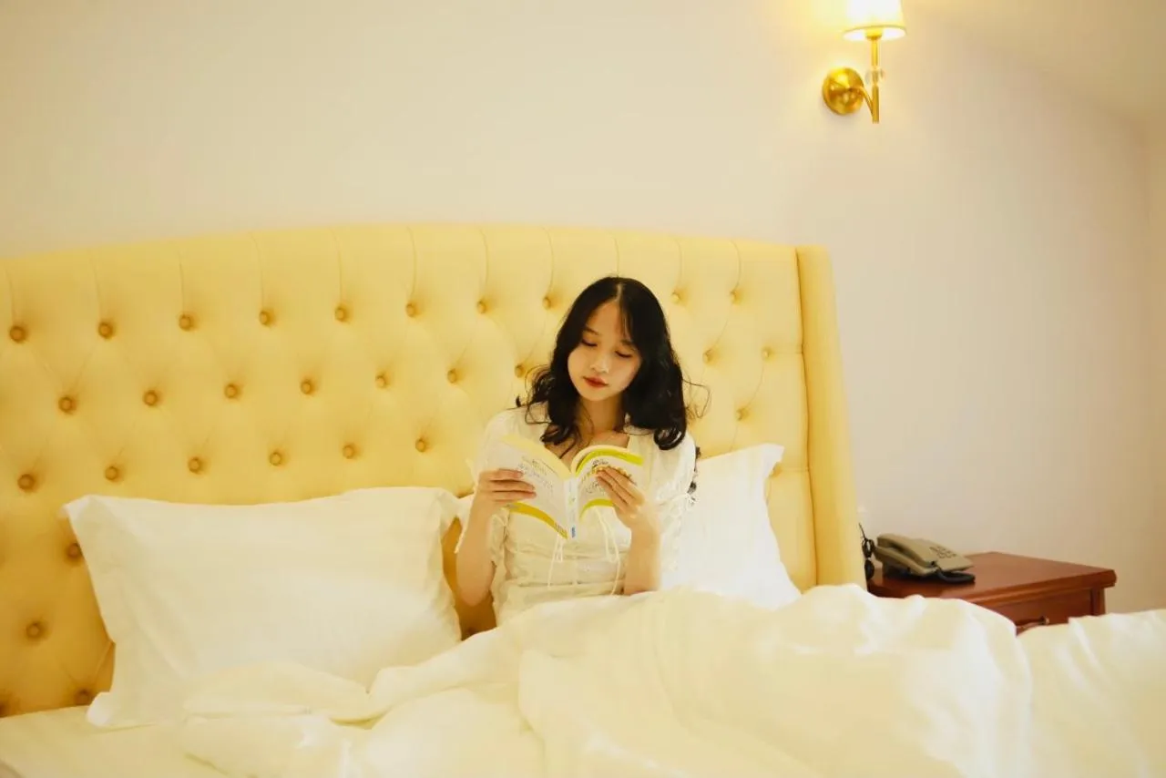 Bed in Peach Valley Hotel Dalat