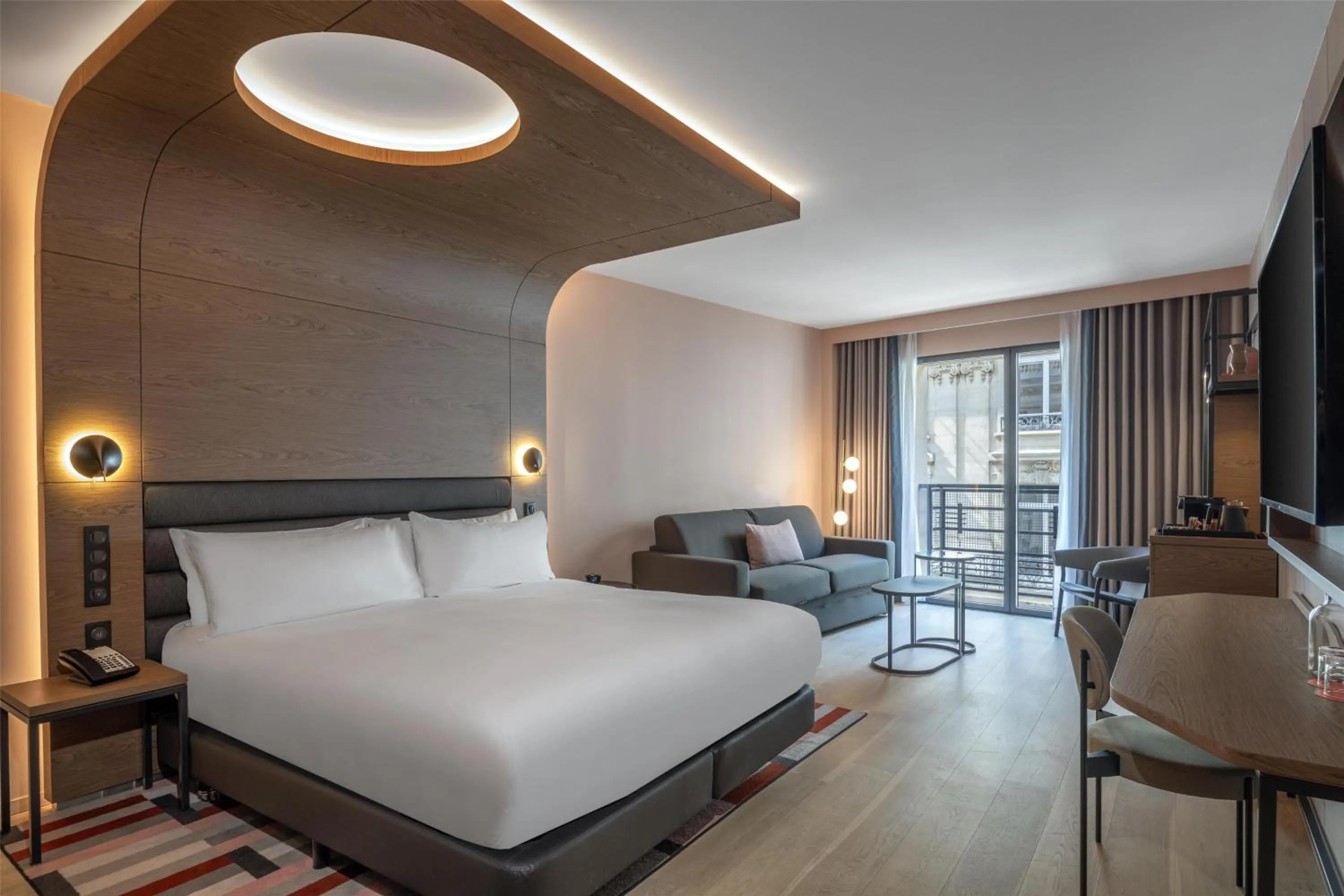 Living room, Bed in Canopy By Hilton Paris Eiffel Tower