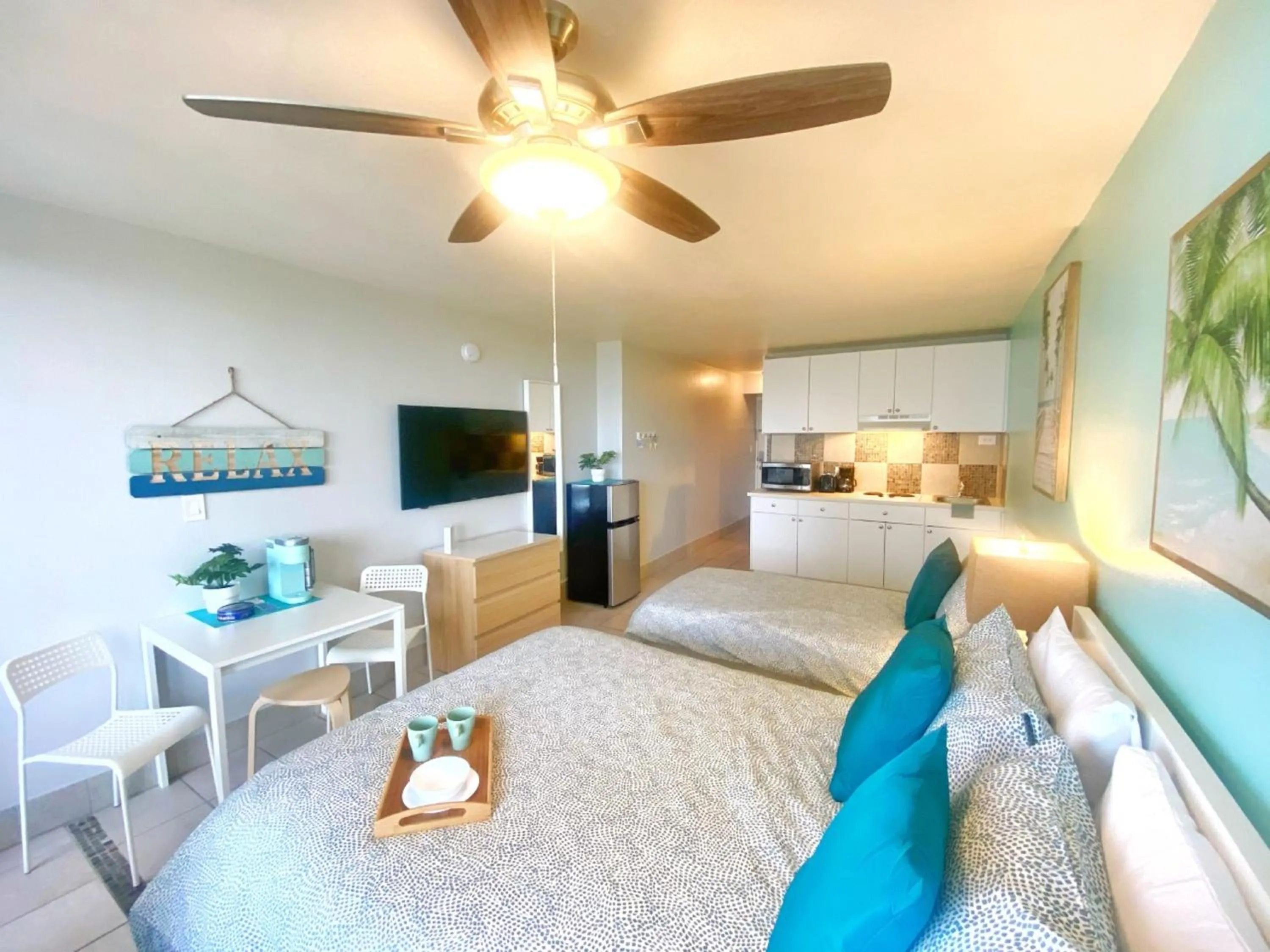 Bed in Pirates Cove Resort Studios!