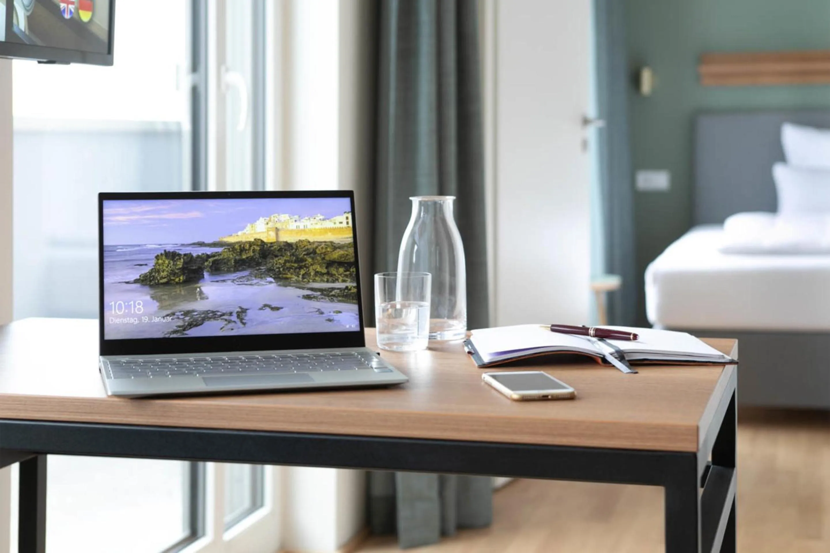 Bed in Brera Serviced Apartments Frankfurt West