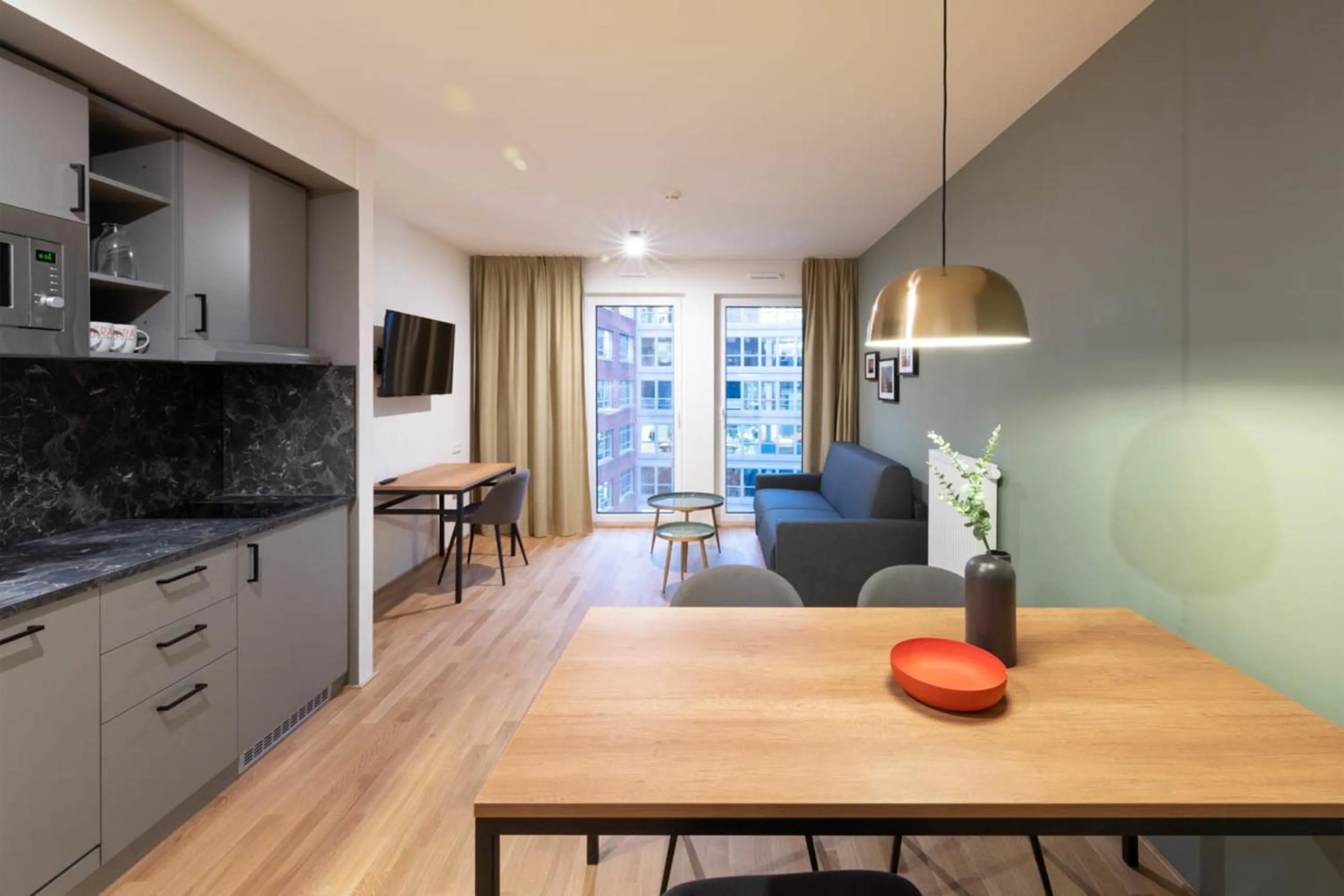 Kitchen or kitchenette in Brera Serviced Apartments Frankfurt West