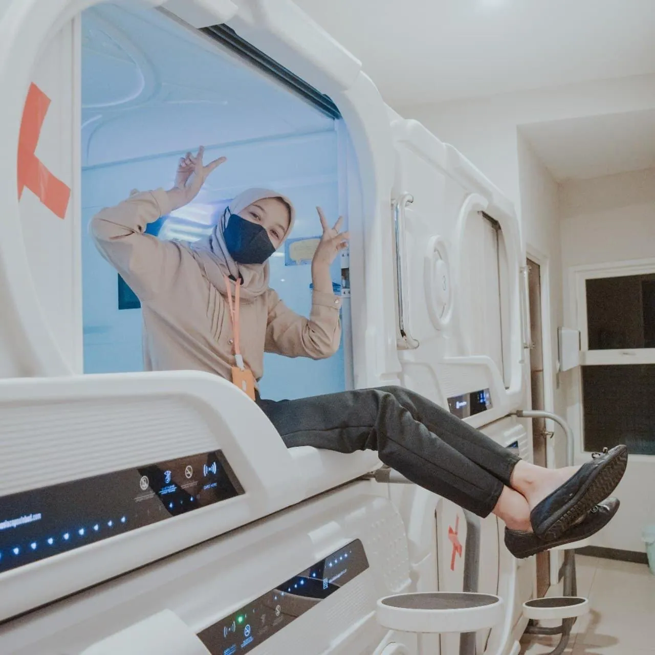 Photo of the whole room in TABHotel Capsule Bandung