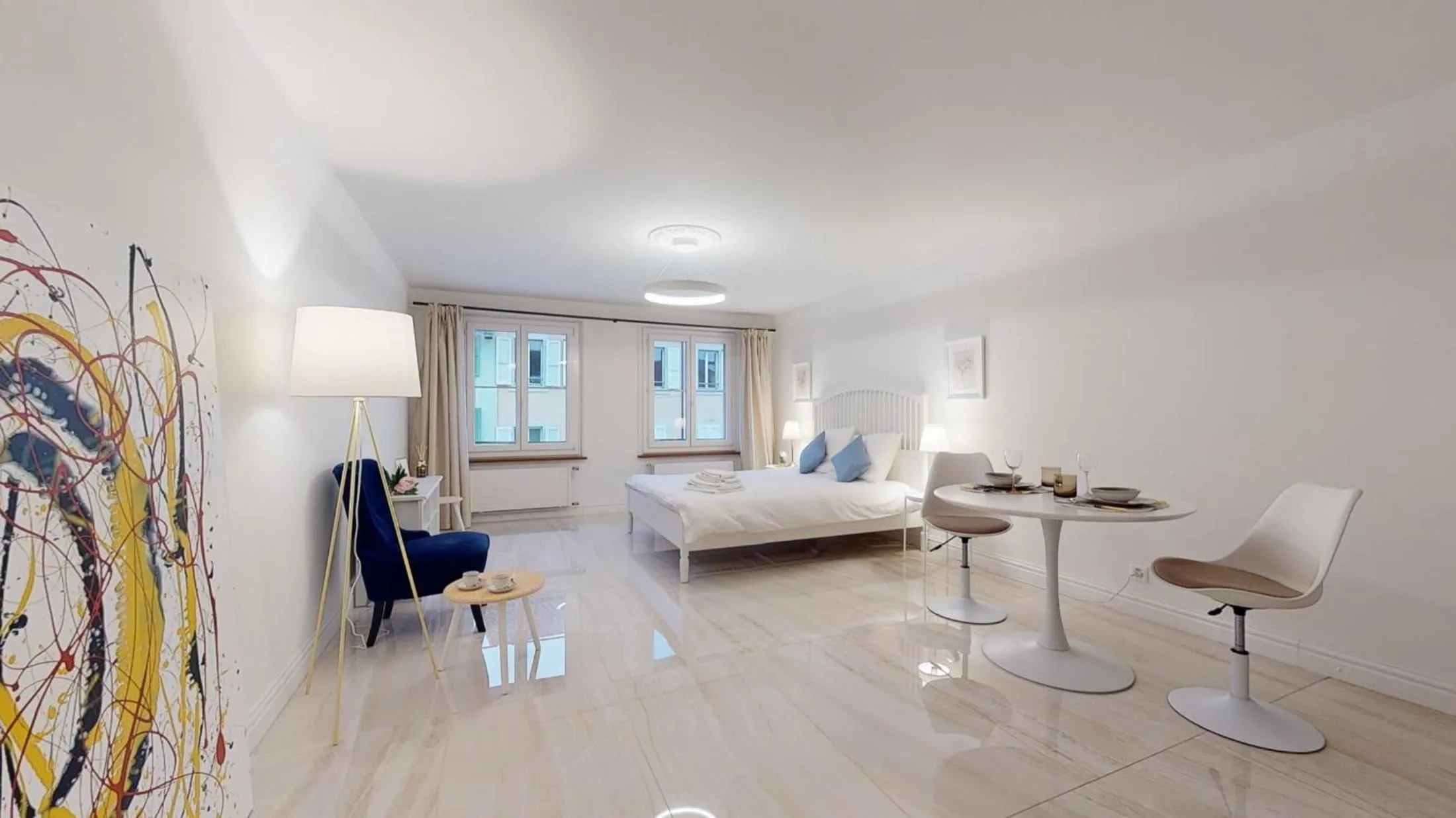 Bed in DA-DA Gallery Appart - modern and luxury studio in Boudry