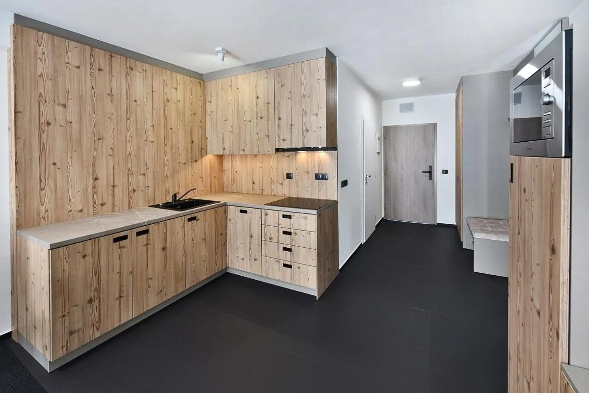 Kitchen or kitchenette in Apartmány Tri sestry Jasná