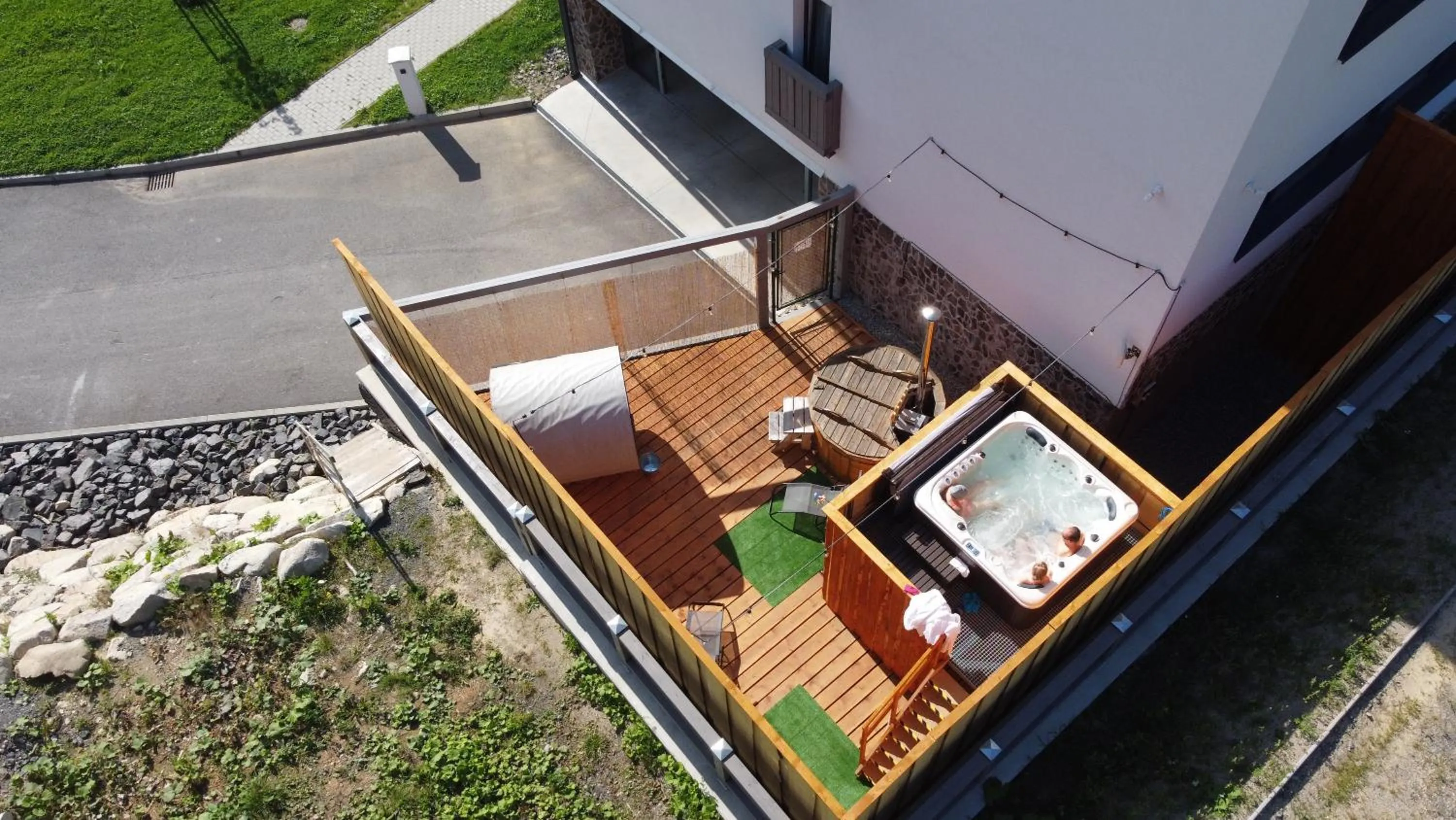 Hot Tub in Apartmány Tri sestry Jasná
