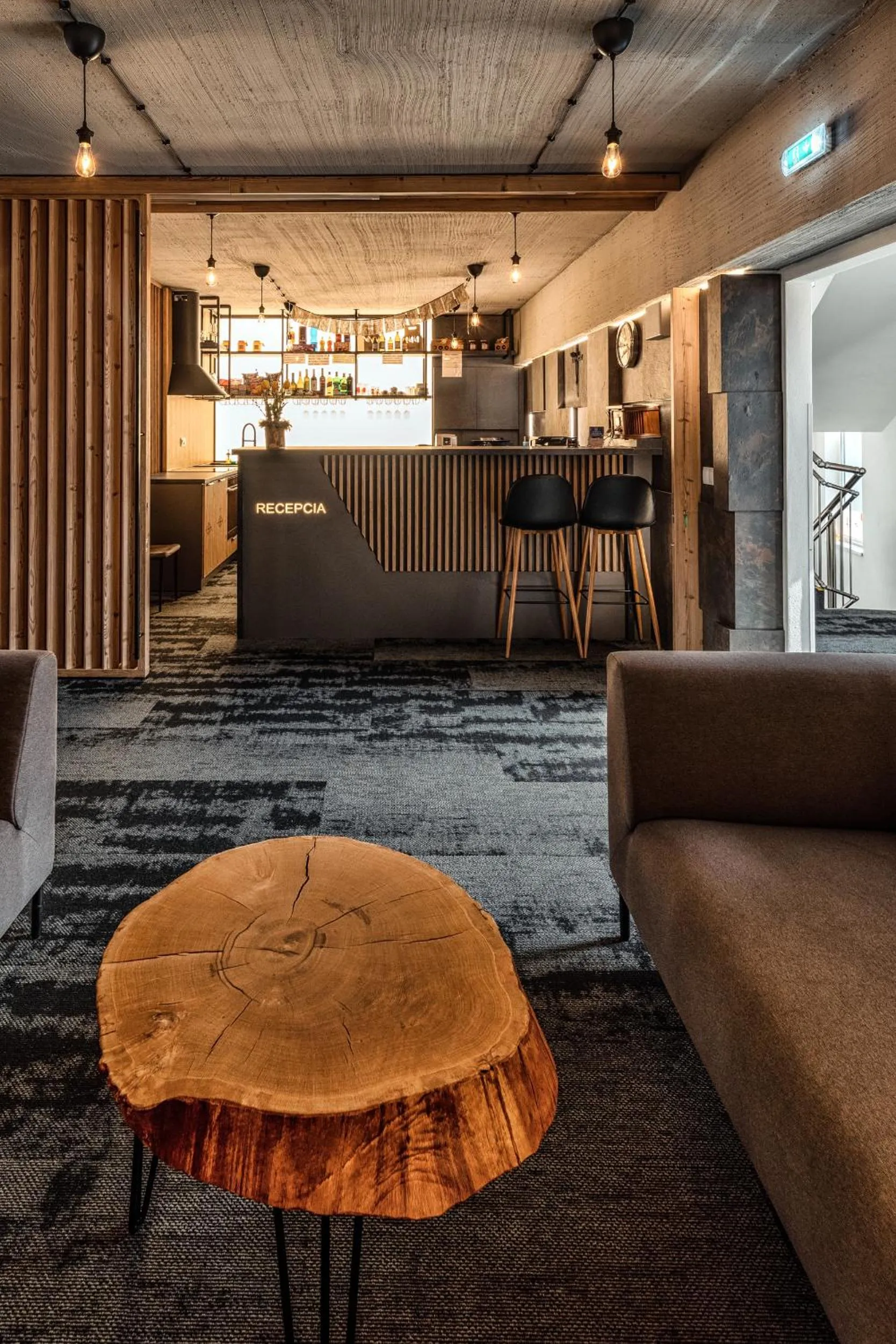 Lobby or reception in Apartmány Tri sestry Jasná