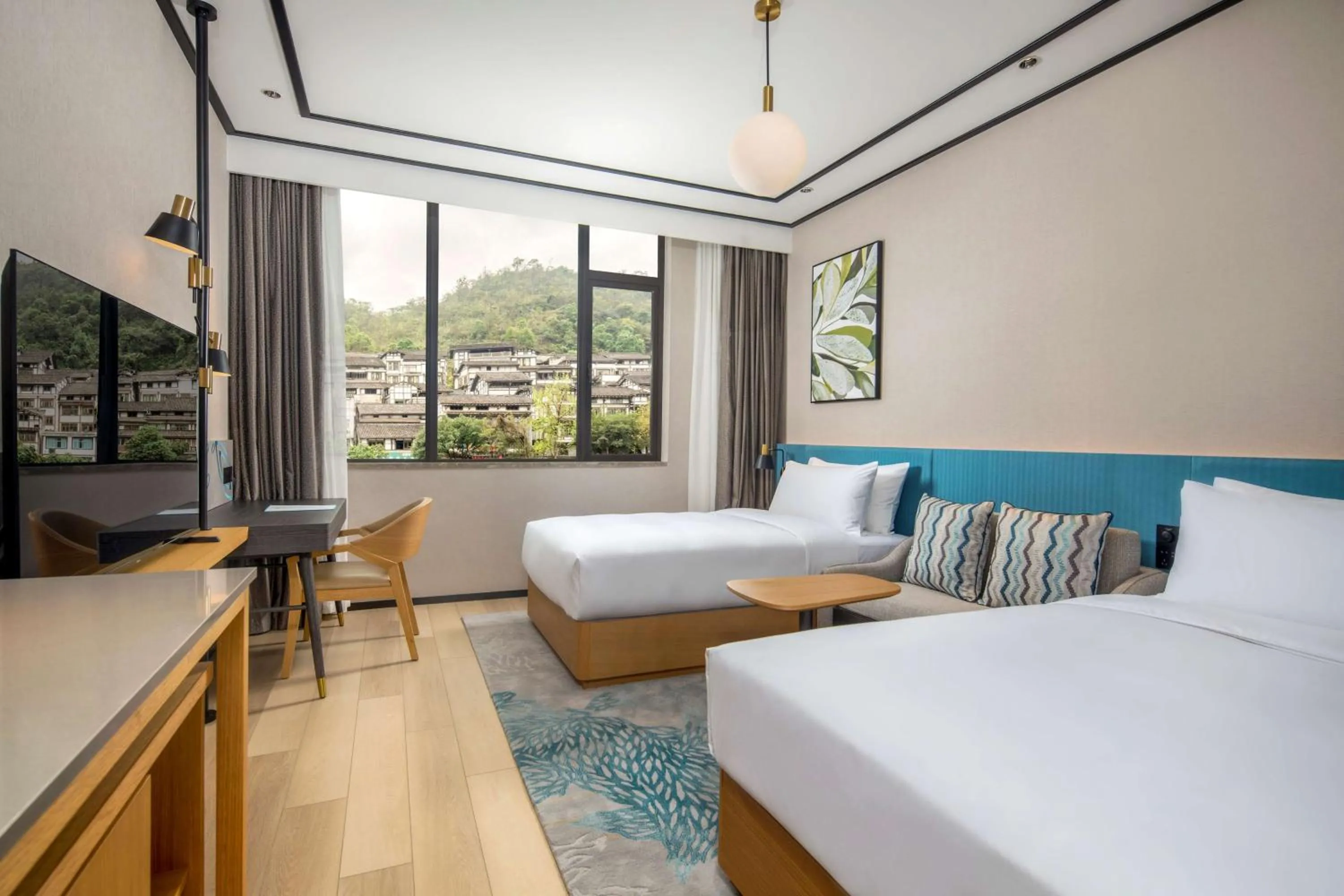 Bed in Hilton Garden Inn Guizhou Maotai Town