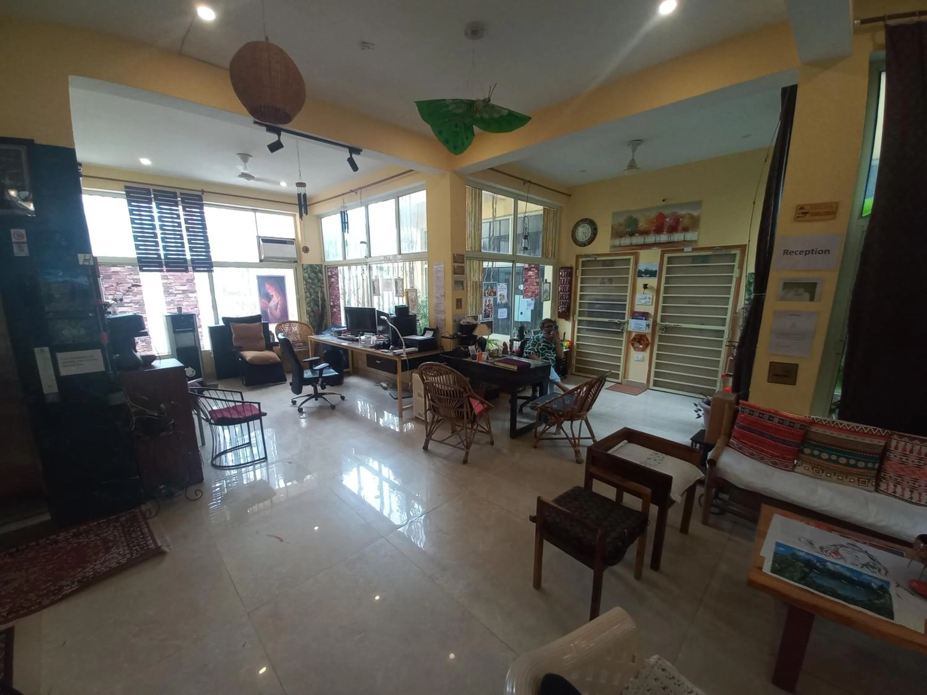 Seating area in Devi music ashram