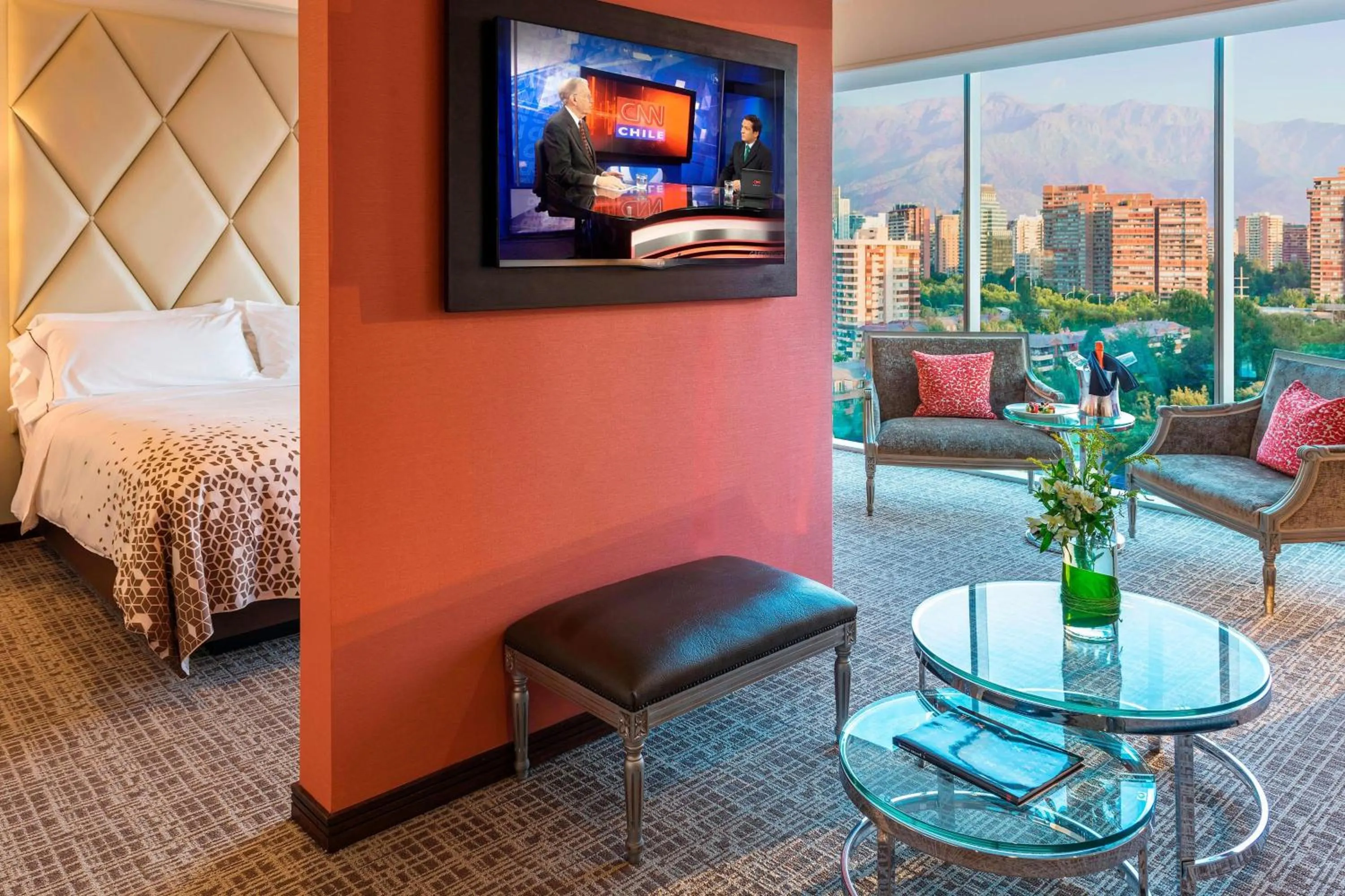 Photo of the whole room, Bed in Renaissance Santiago by Marriott