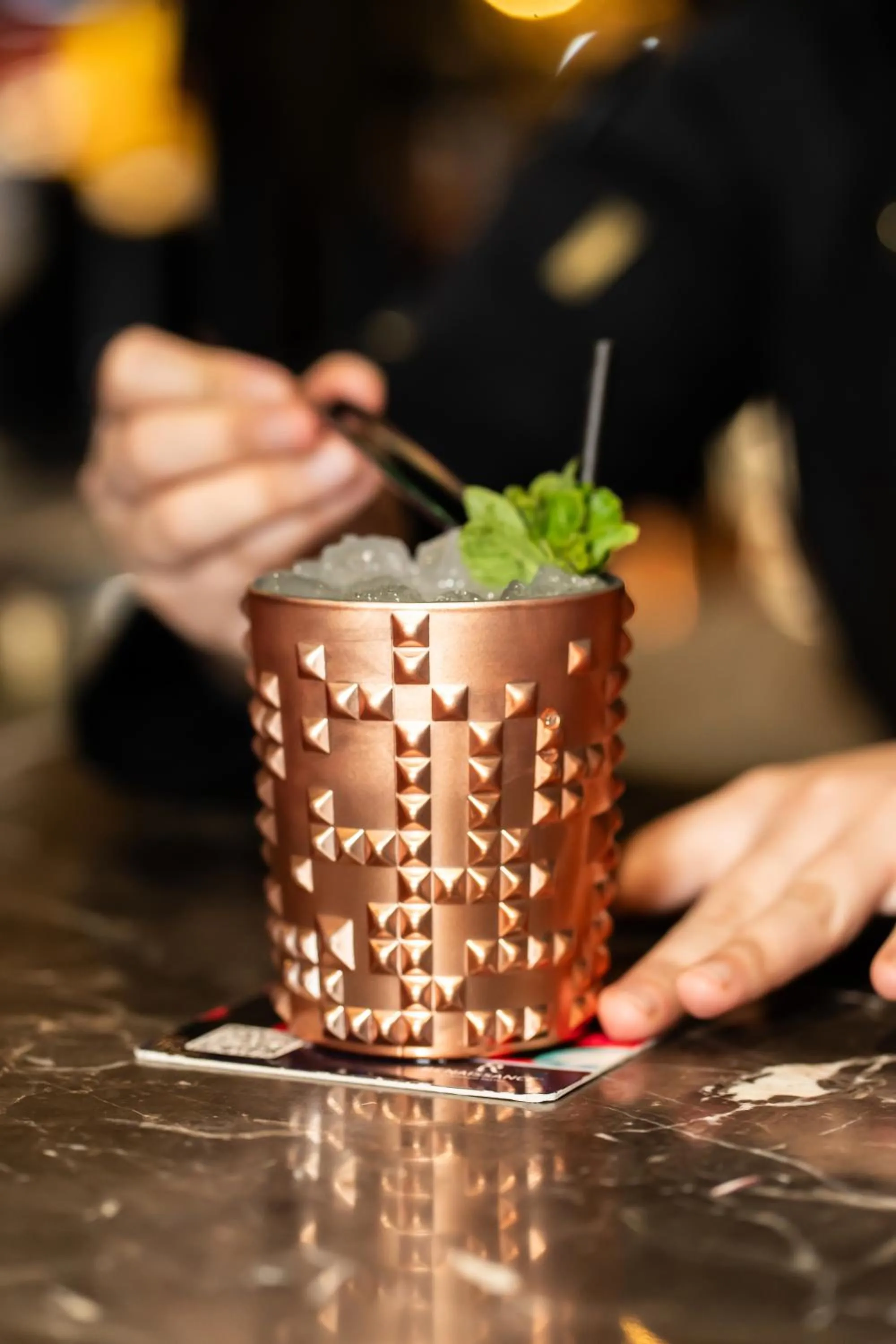 Drinks in Renaissance Santiago by Marriott