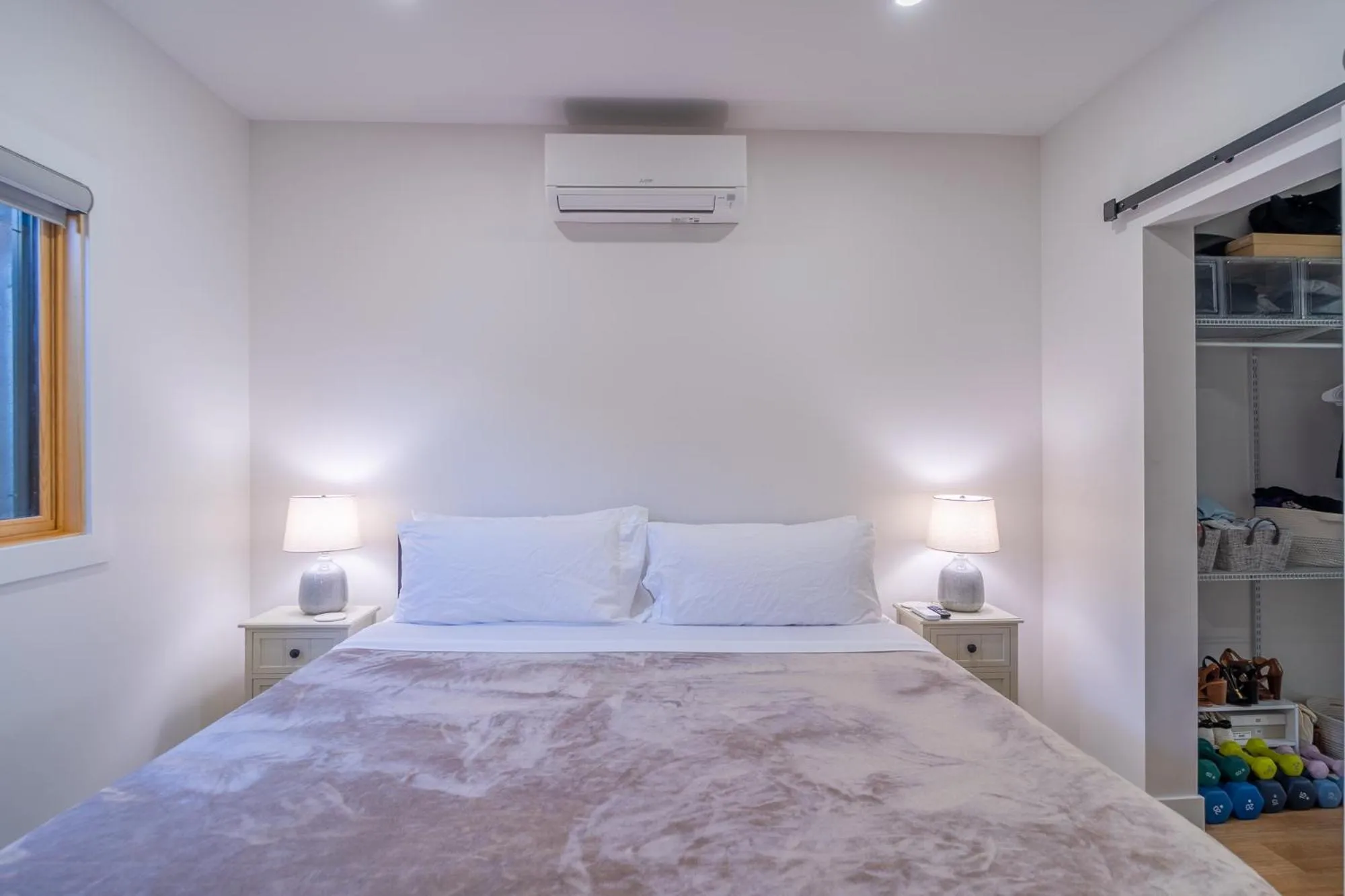 Bedroom, Bed in Fern House South Park Craftsman