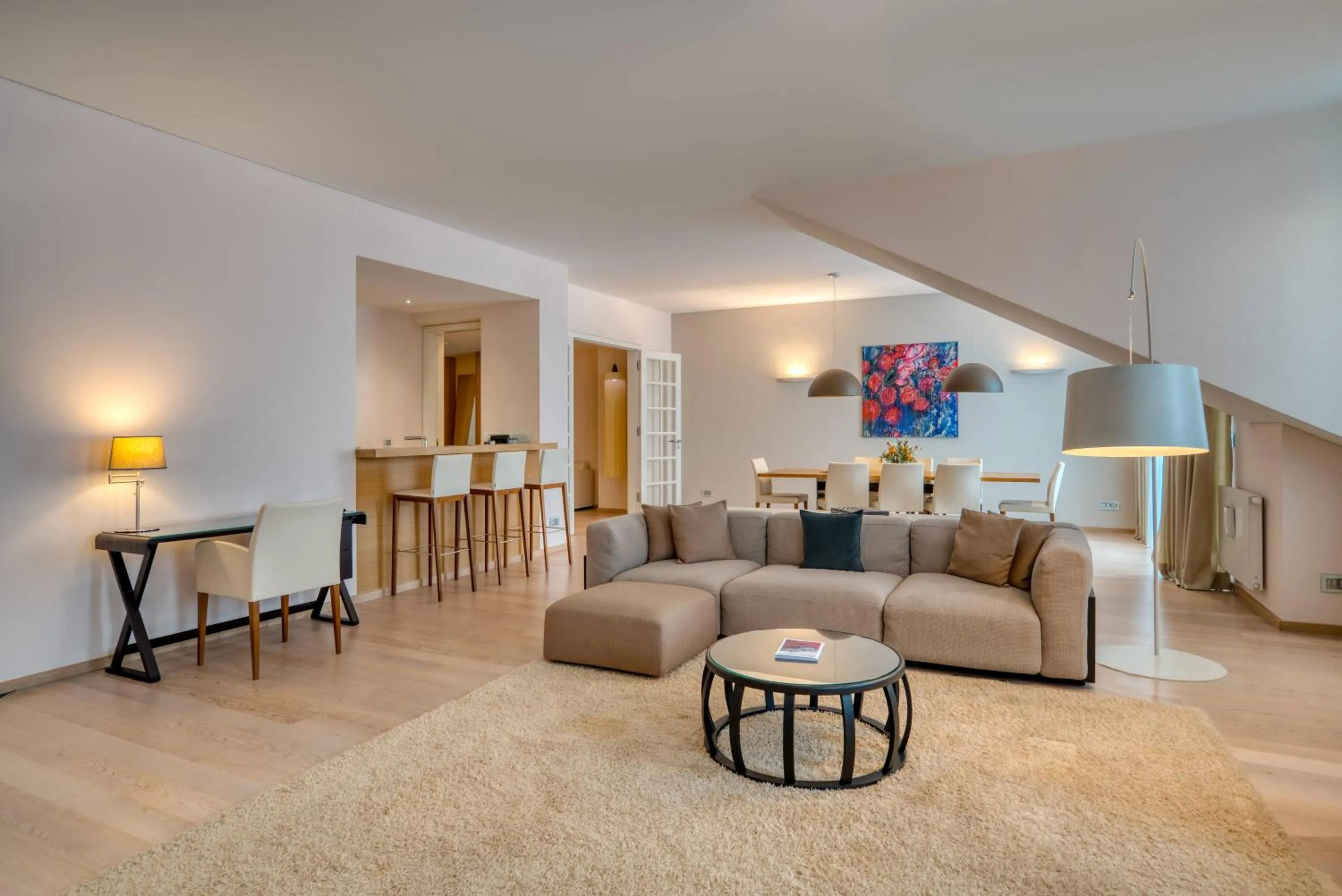 Living room in Grand Hotel des Bains Kempinski