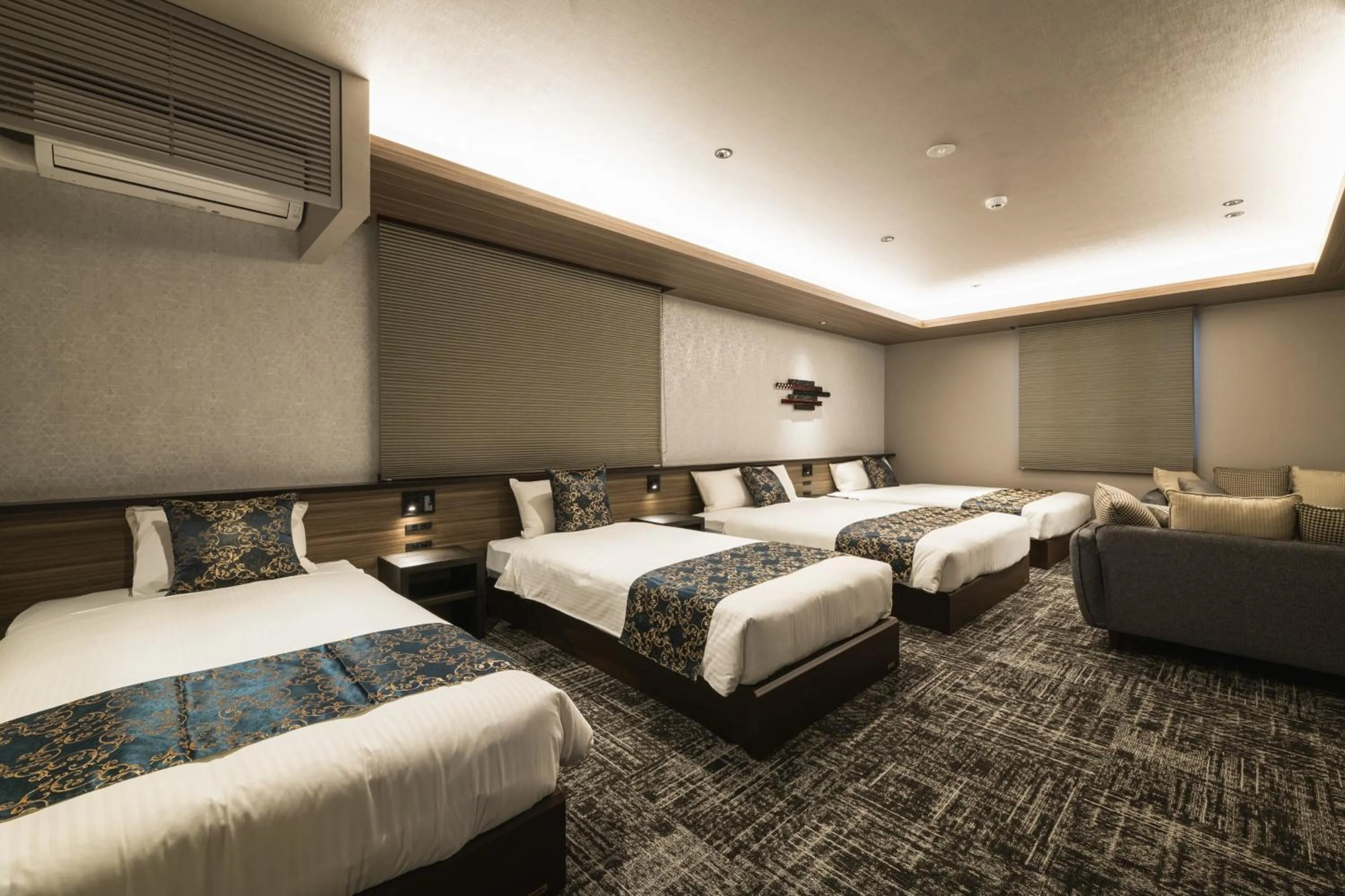 Bed in GRAND BASE Kagoshima Tenmonkan