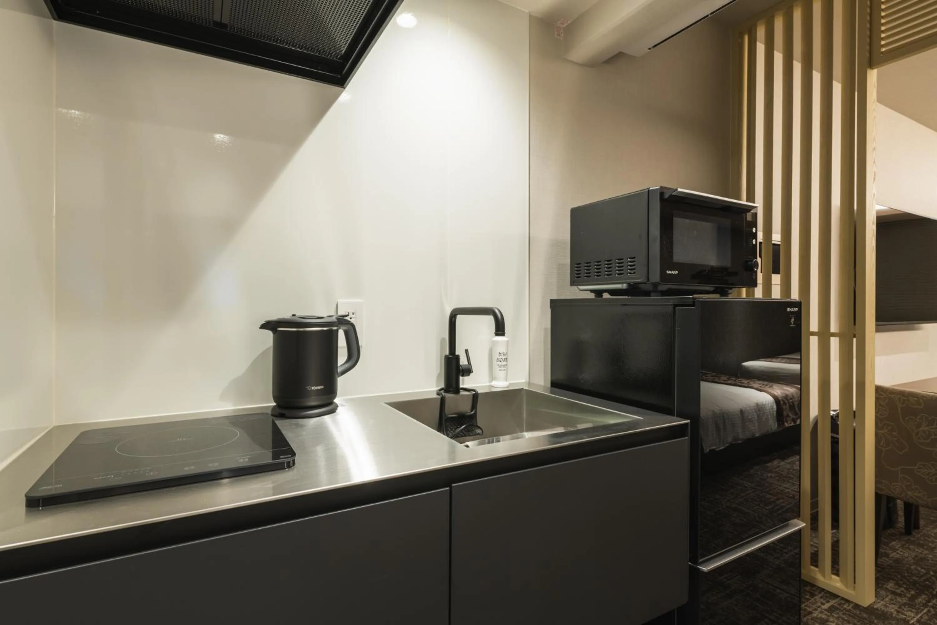 Kitchen or kitchenette in GRAND BASE Kagoshima Tenmonkan