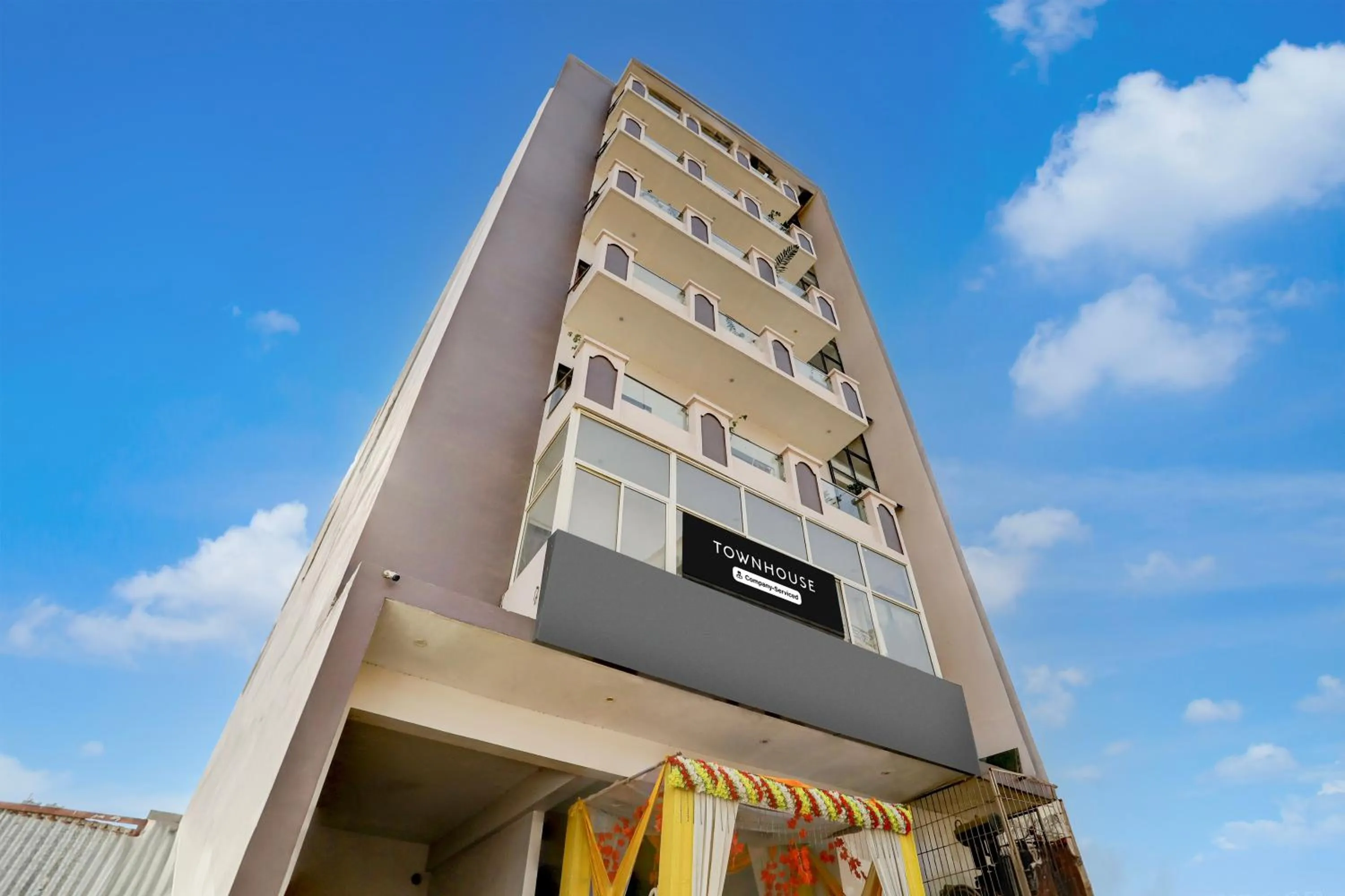 Facade/entrance in Super Townhouse Hyderabad Gate IIT BHU Formerly RK Heights