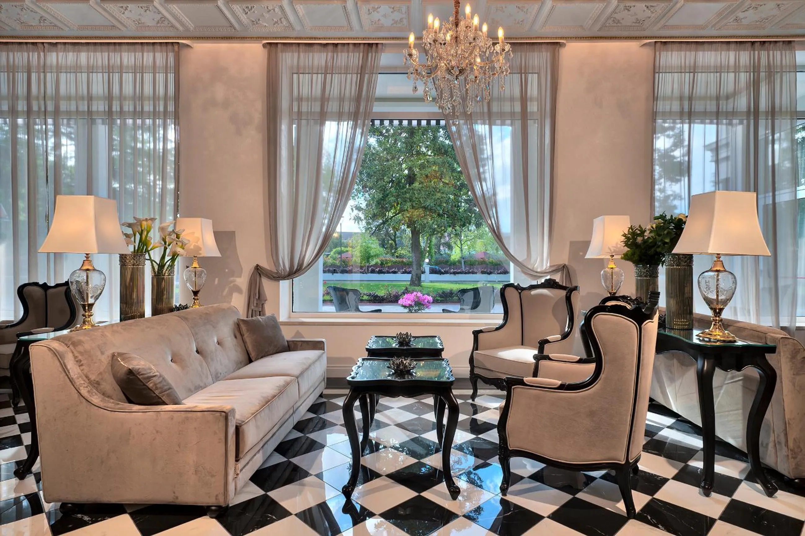 Living room in Hotel Premiere Abano