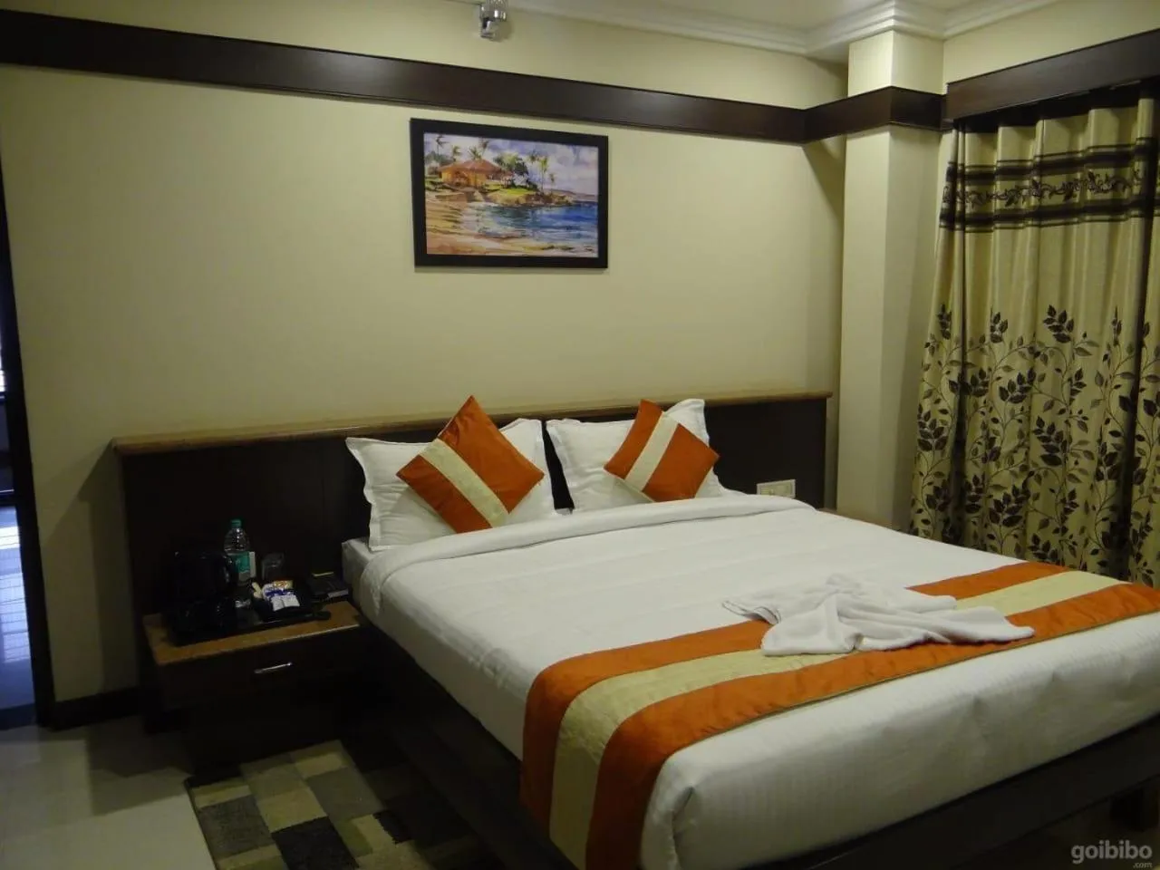 Bed in Hotel Rose Mansion Manyata Tech Park