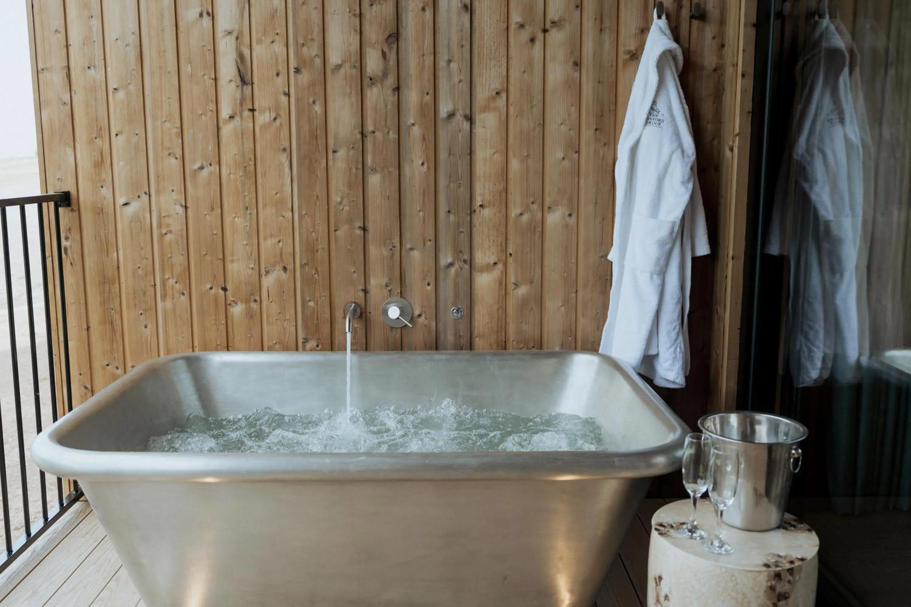 Open Air Bath in The Tempus at Charlton Hall Estate