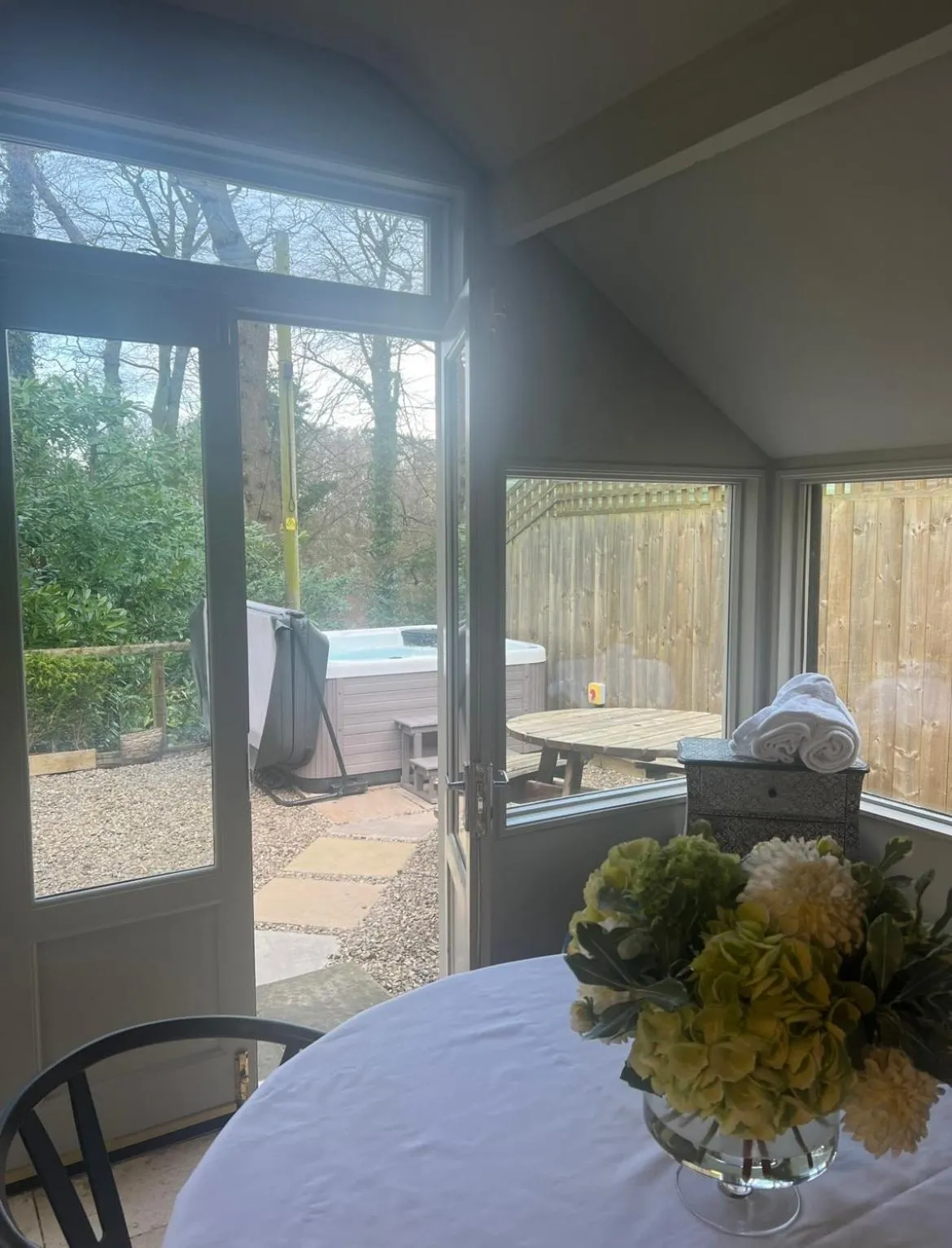 Hot Tub in The Tempus at Charlton Hall Estate