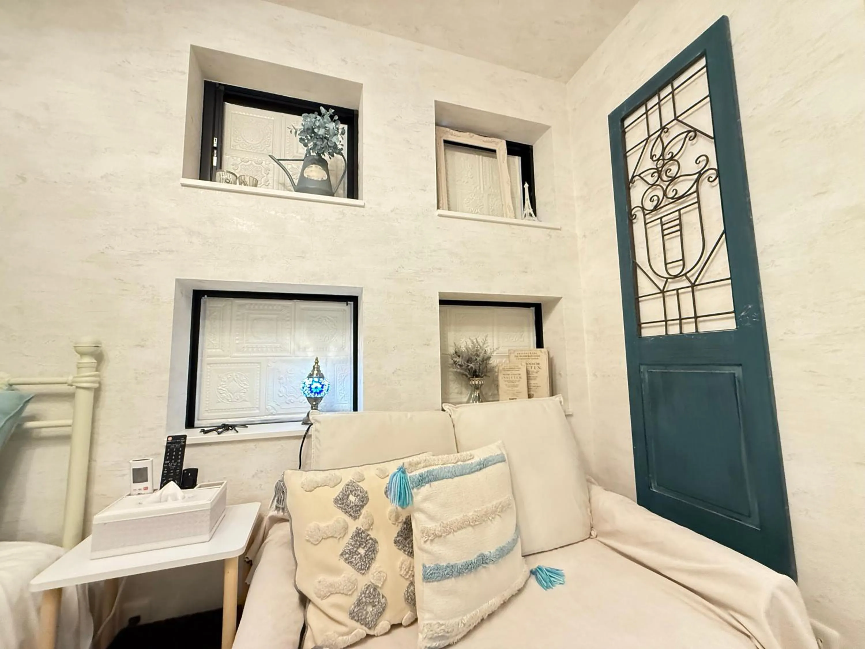 Living room, Bed in Eternity APARTMENT HOTEL SHINAGAWA