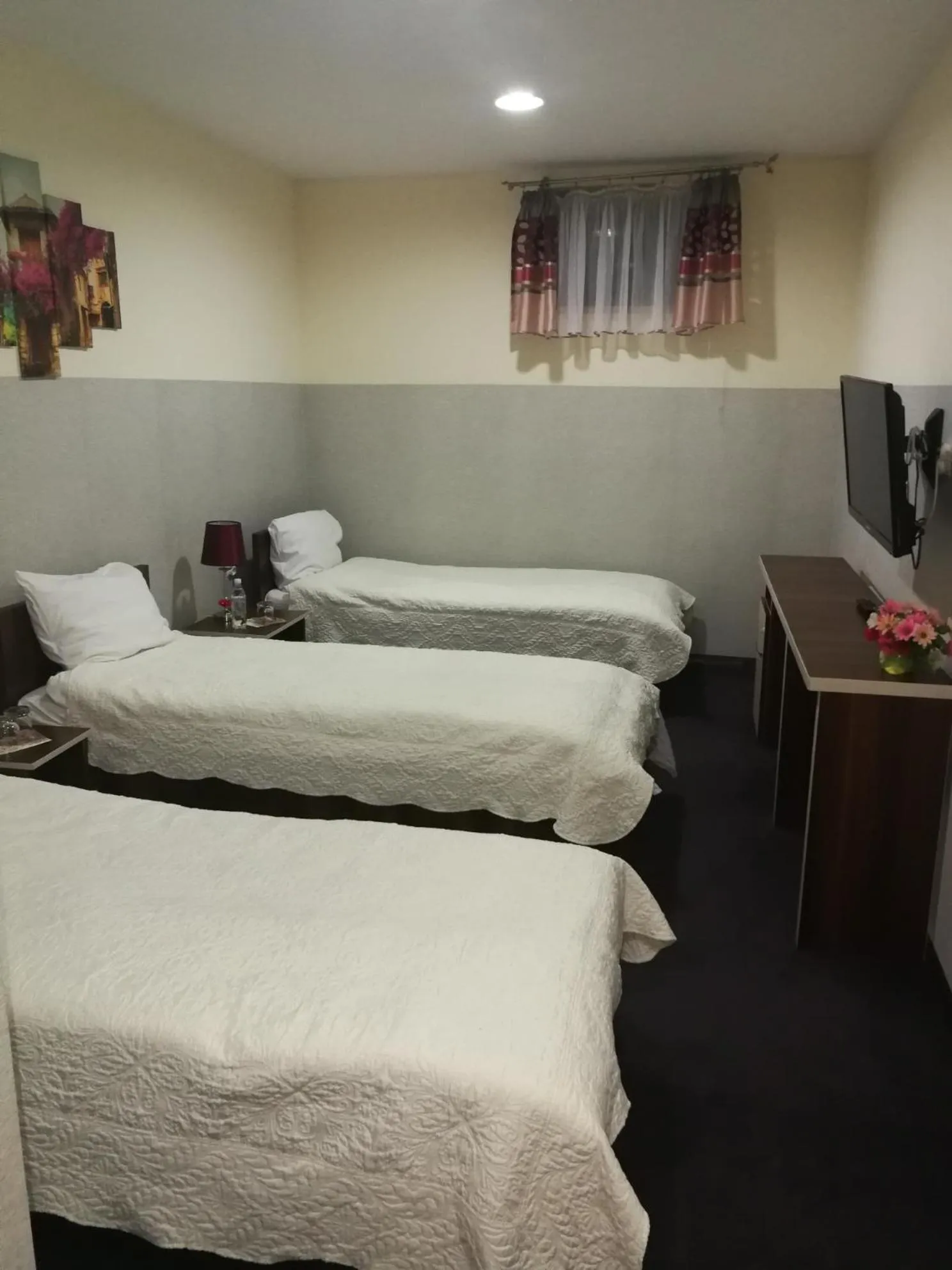 Photo of the whole room, Bed in Prymus