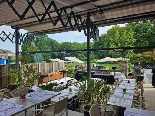 Garden view in B&B Het Doctershoes