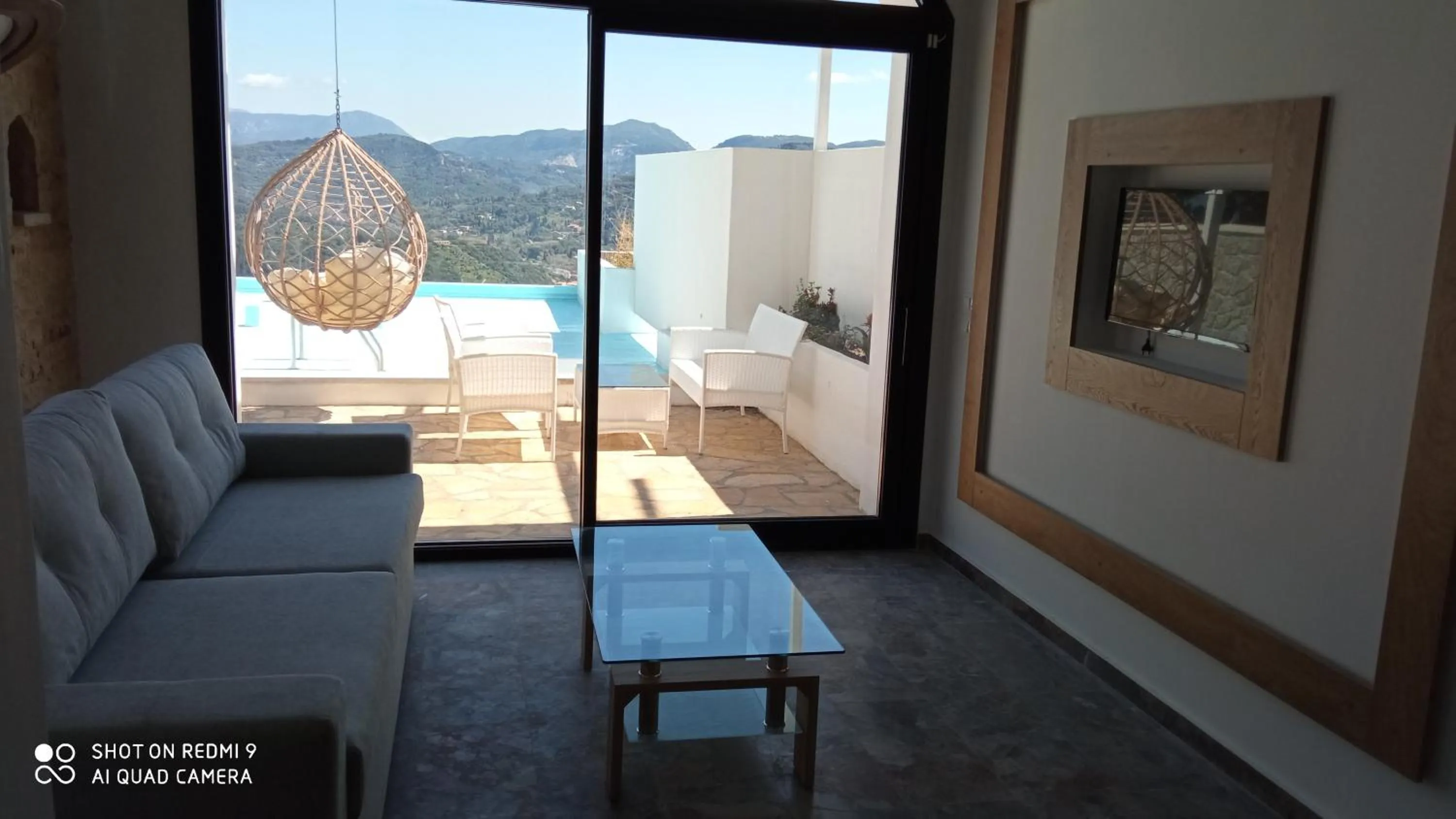 Living room in Zeus Throne Suites