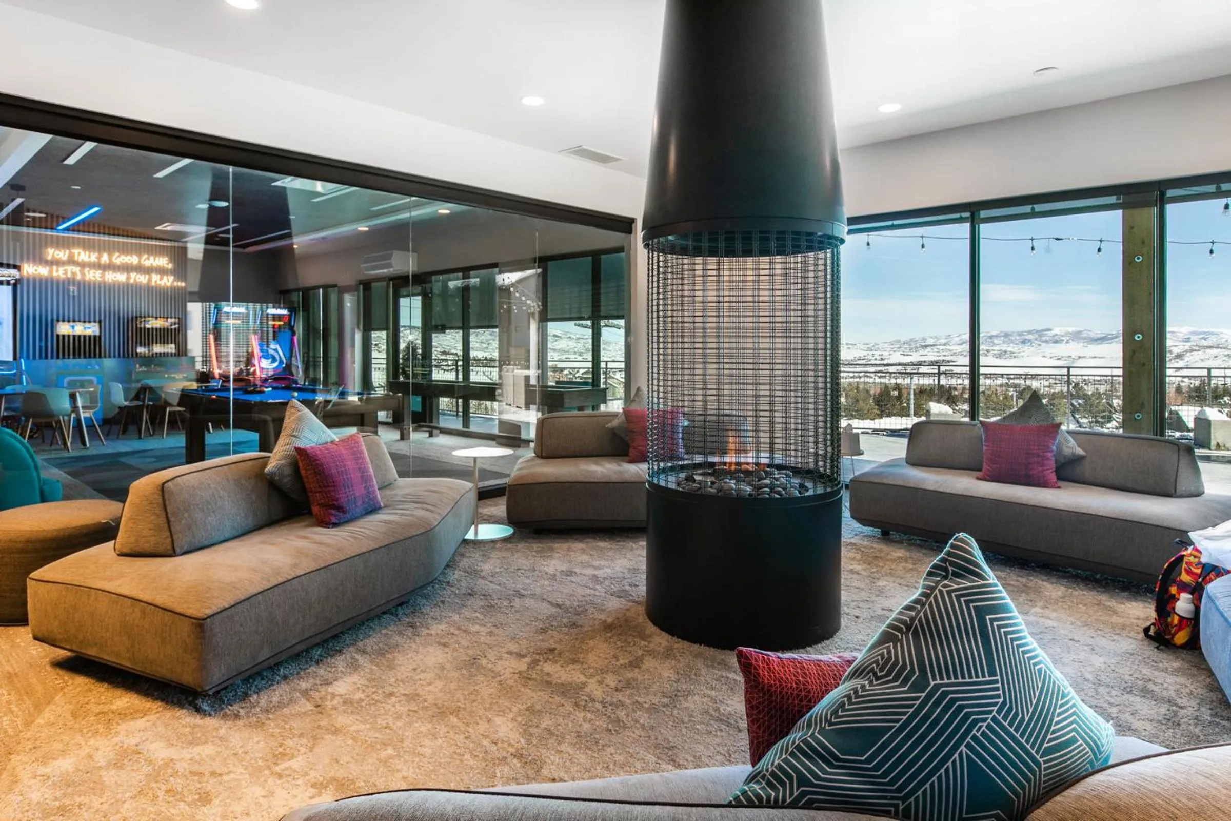 Communal lounge/ TV room in Canyon Haus