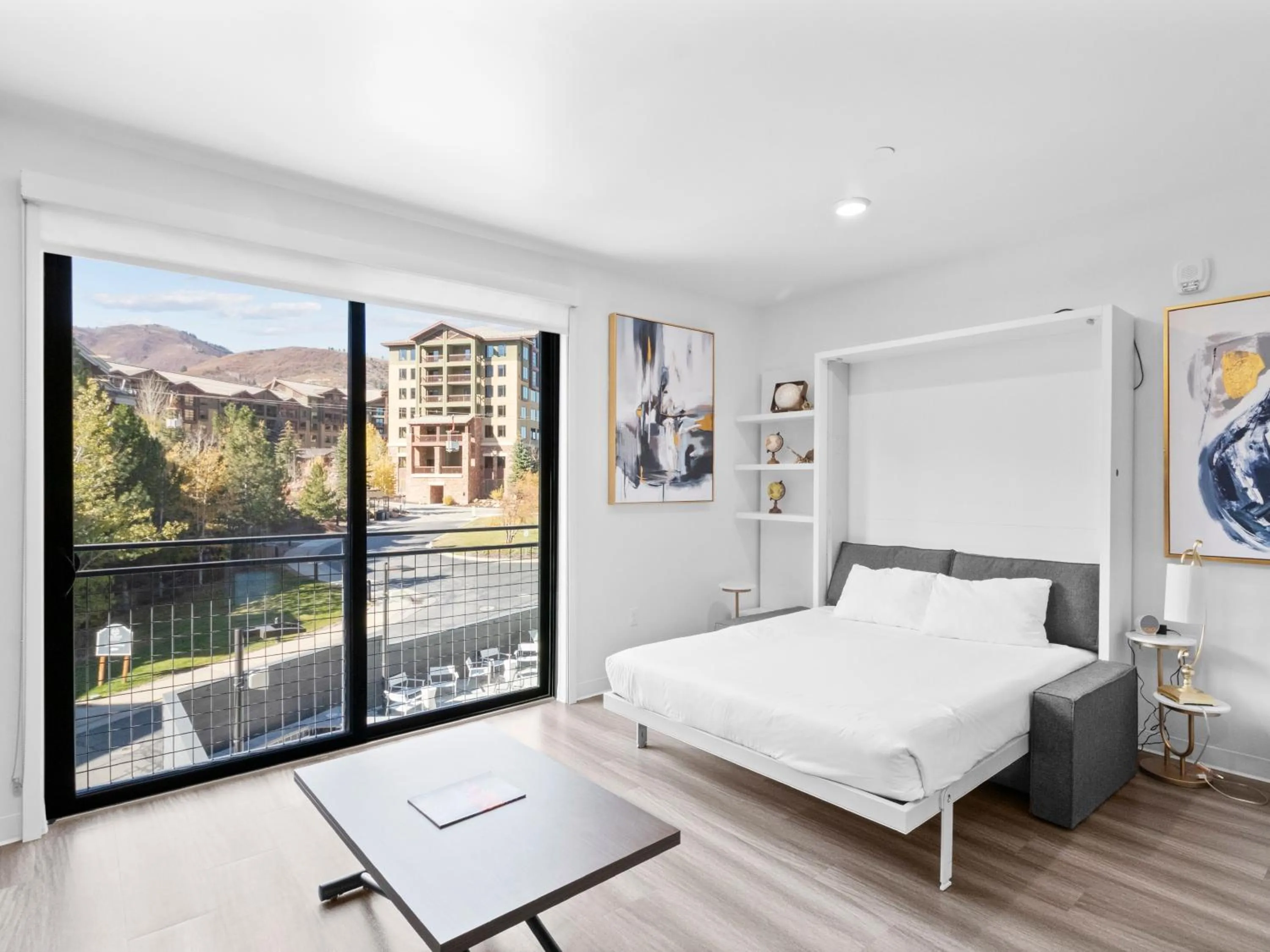 Living room, Bed in Canyon Haus