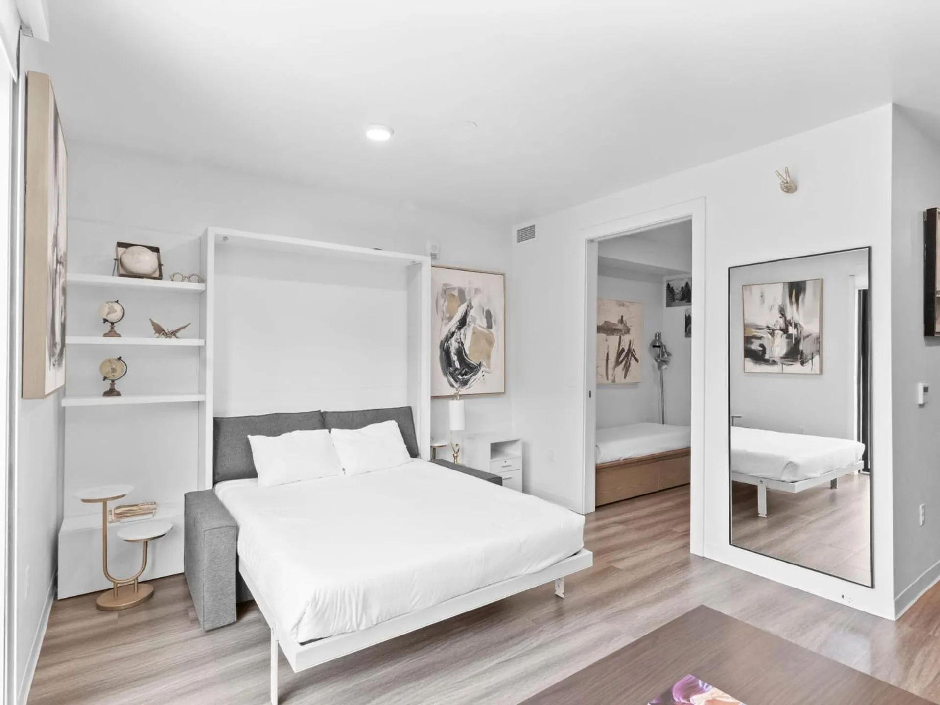 Living room, Bed in Canyon Haus