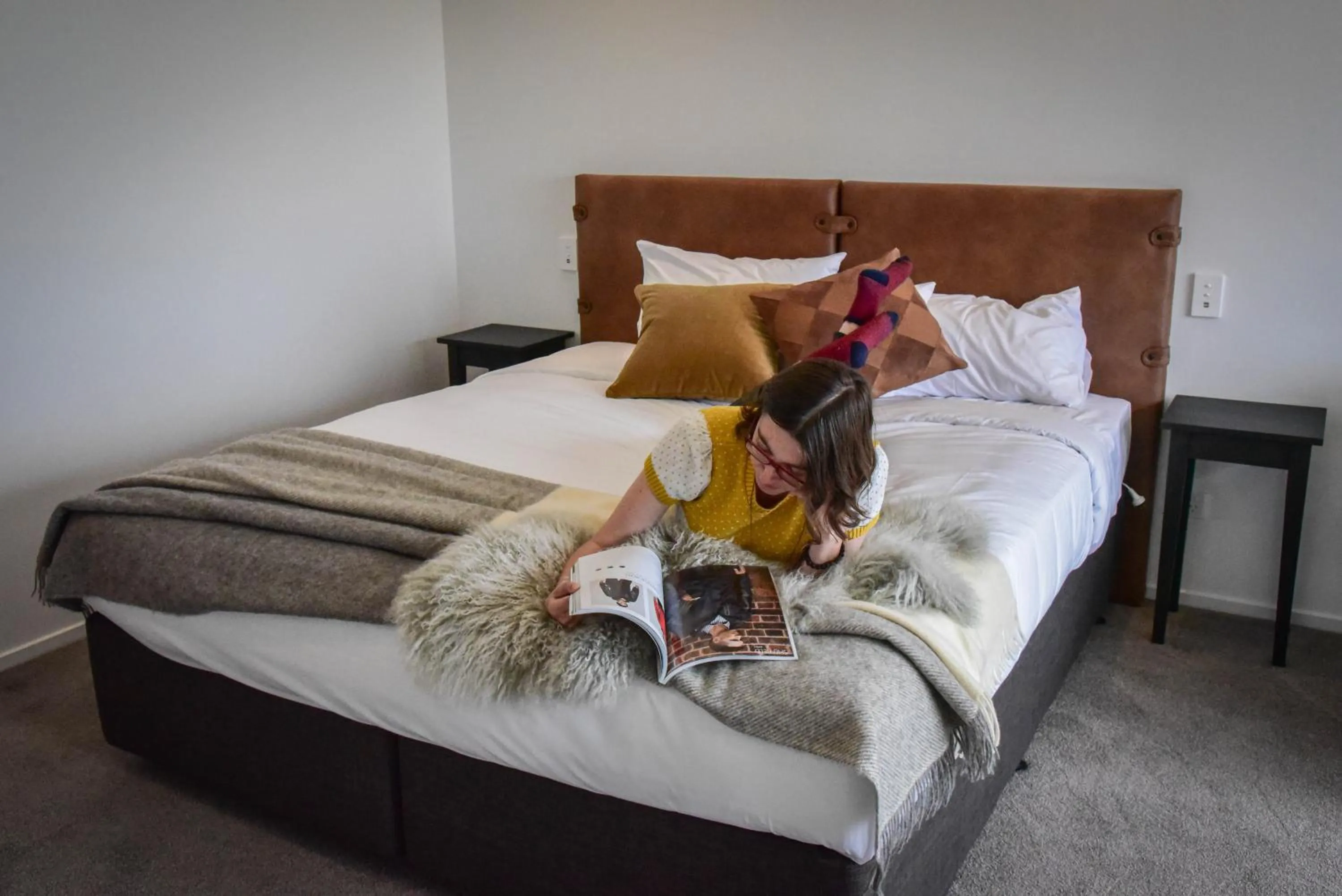 Bed in Mariner Suites