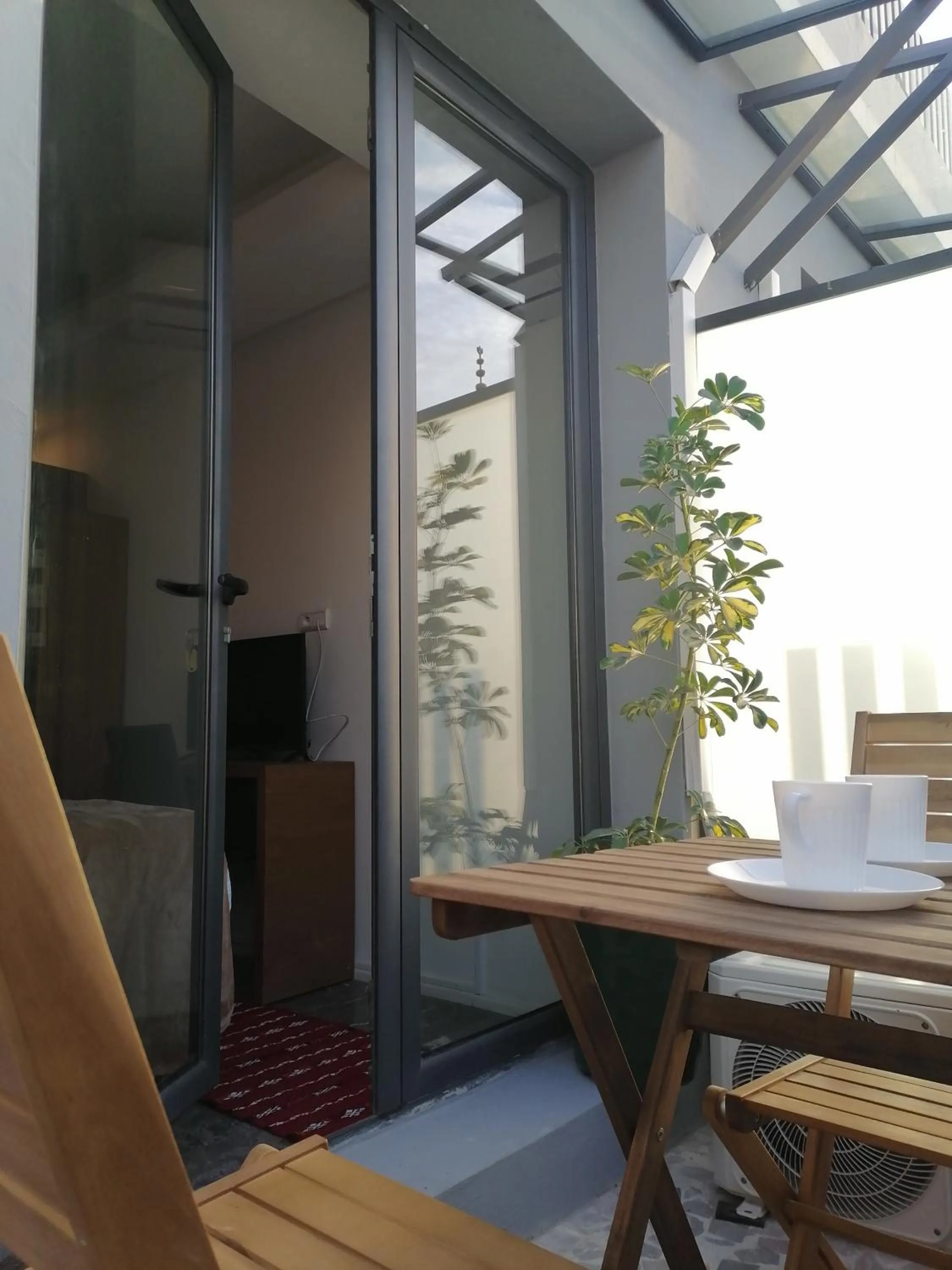 Balcony/Terrace in Casa City Break Appart hôtel