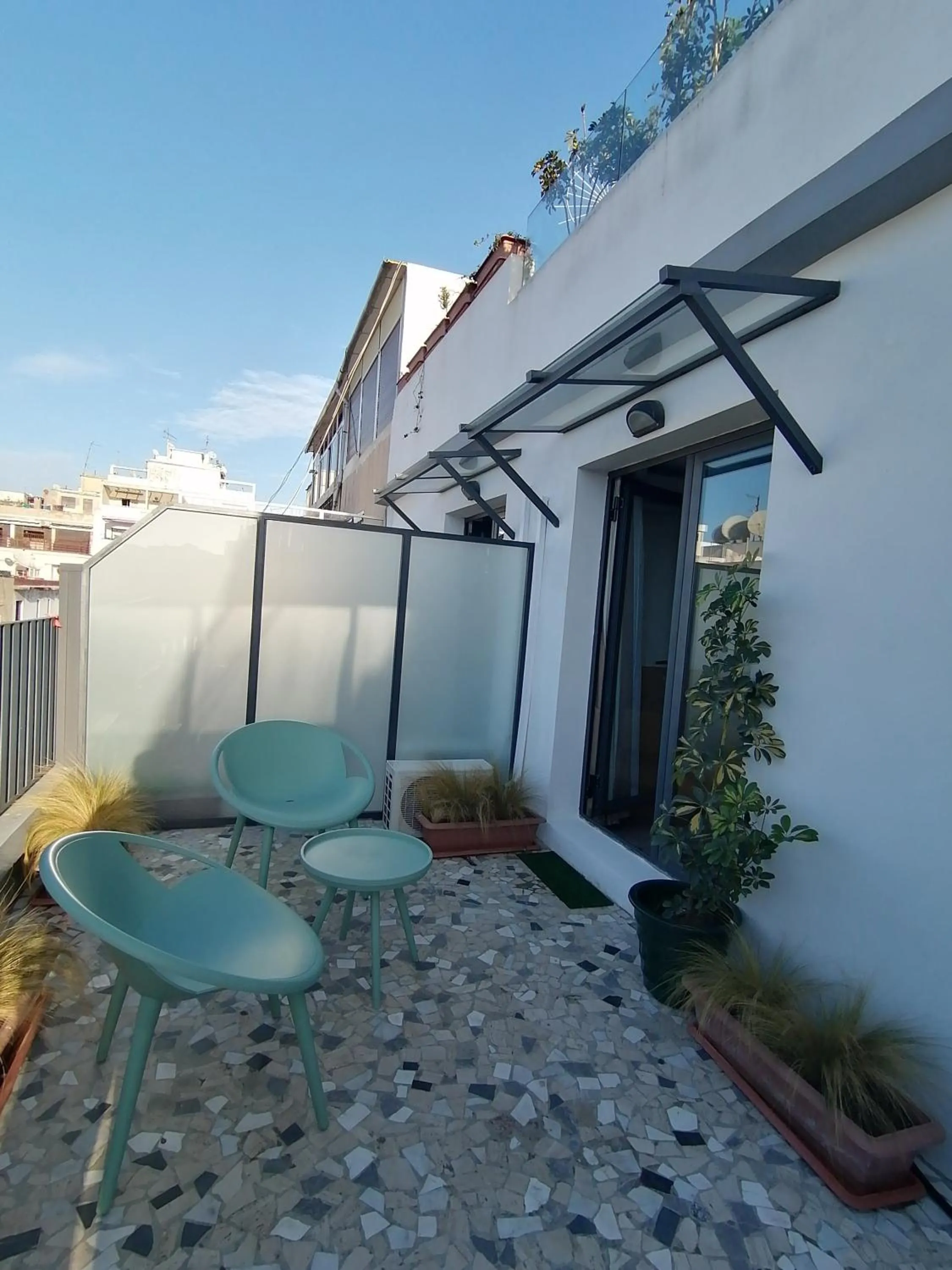 Balcony/Terrace in Casa City Break Appart hôtel