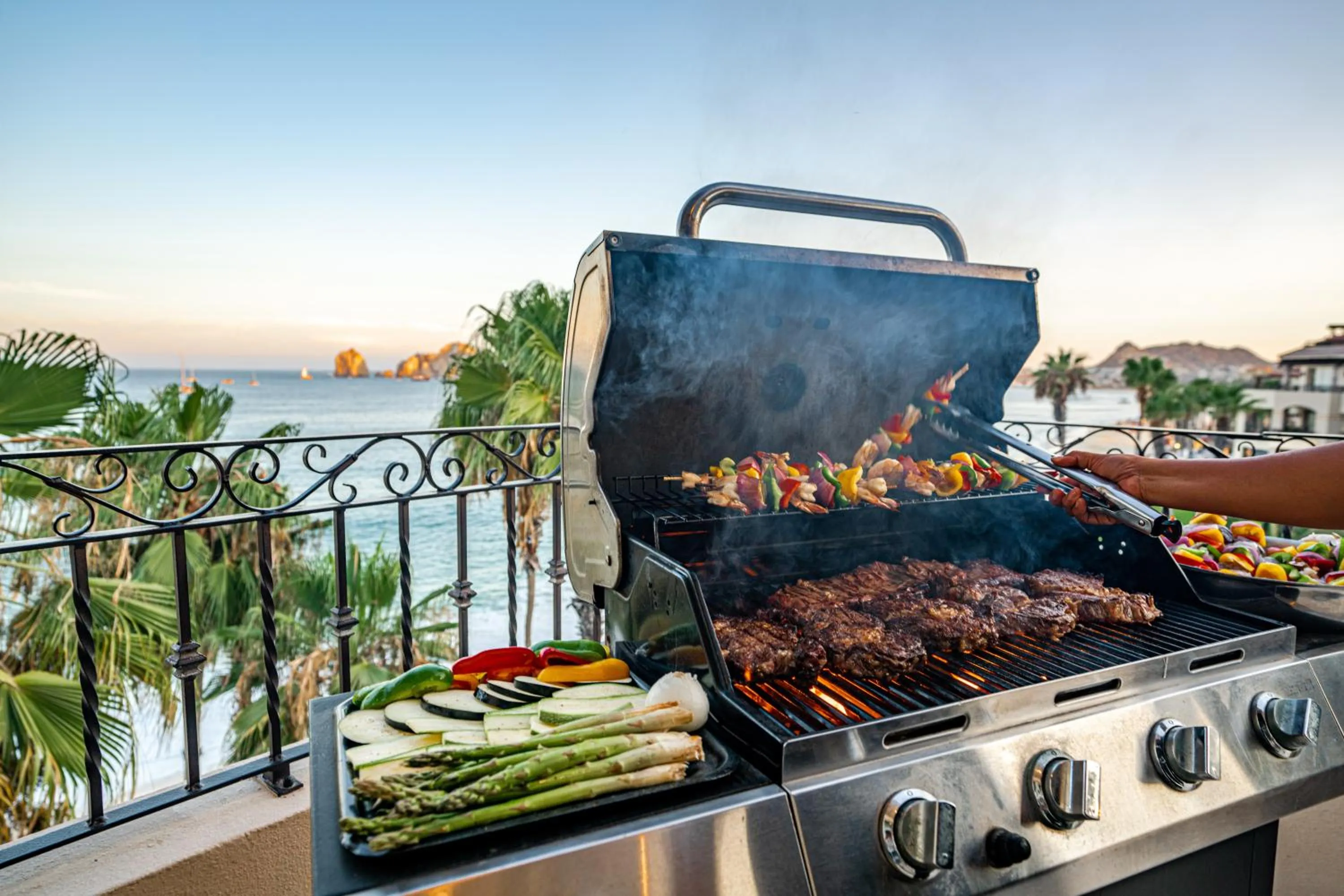 BBQ facilities in Villa La Estancia - Medano Beach Villas