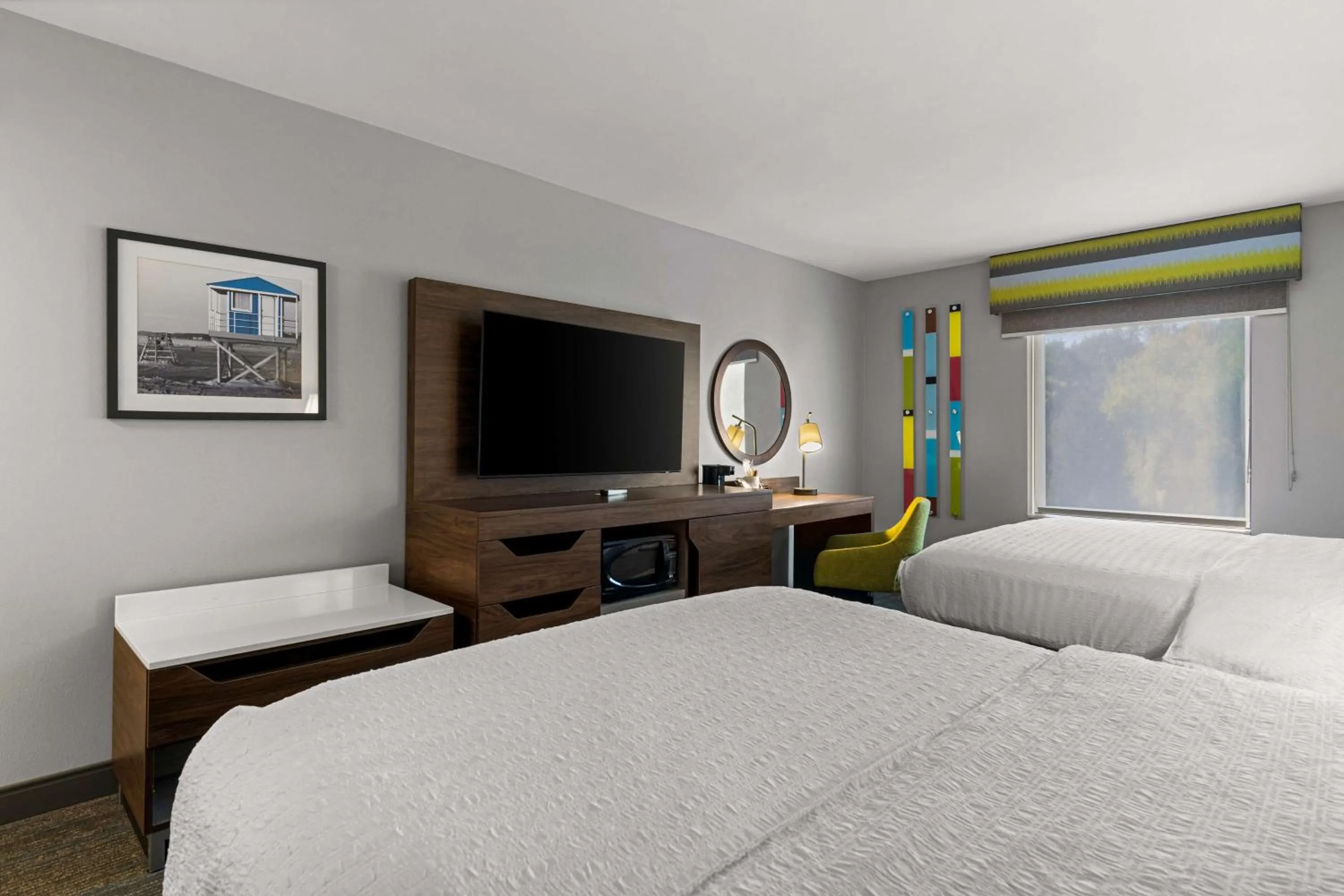 Bed in Hampton Inn & Suites Schererville