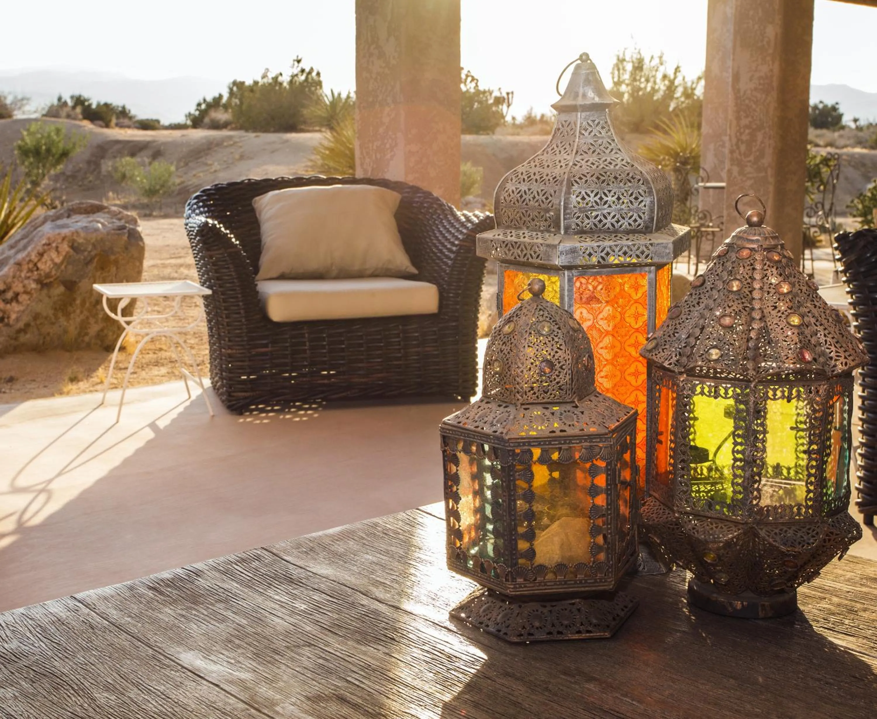 Patio in Starlight Boutique Hotel Pioneertown