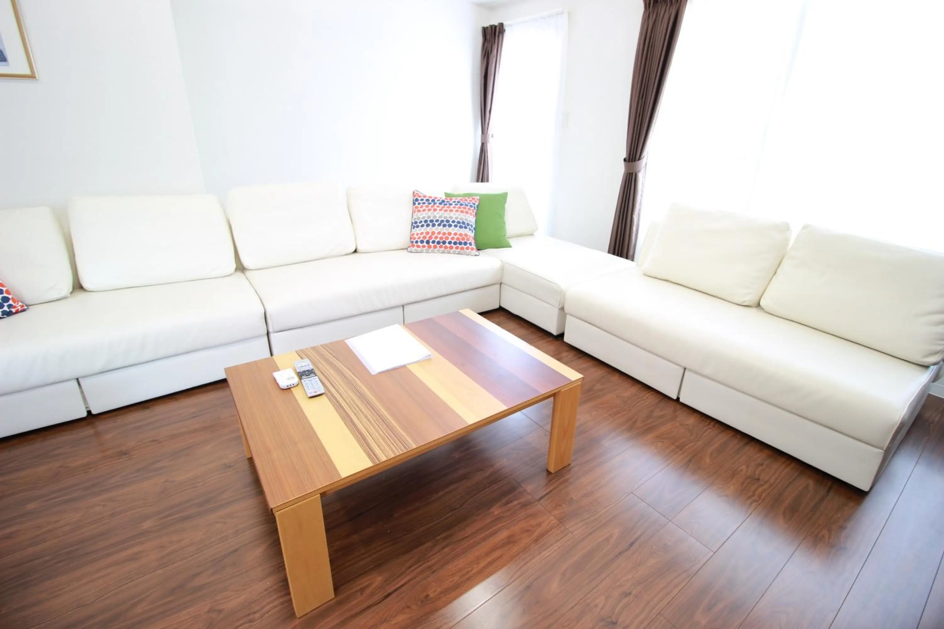 Living room in Atrium Deluxe Apartments Osaka - Self Check-In Only