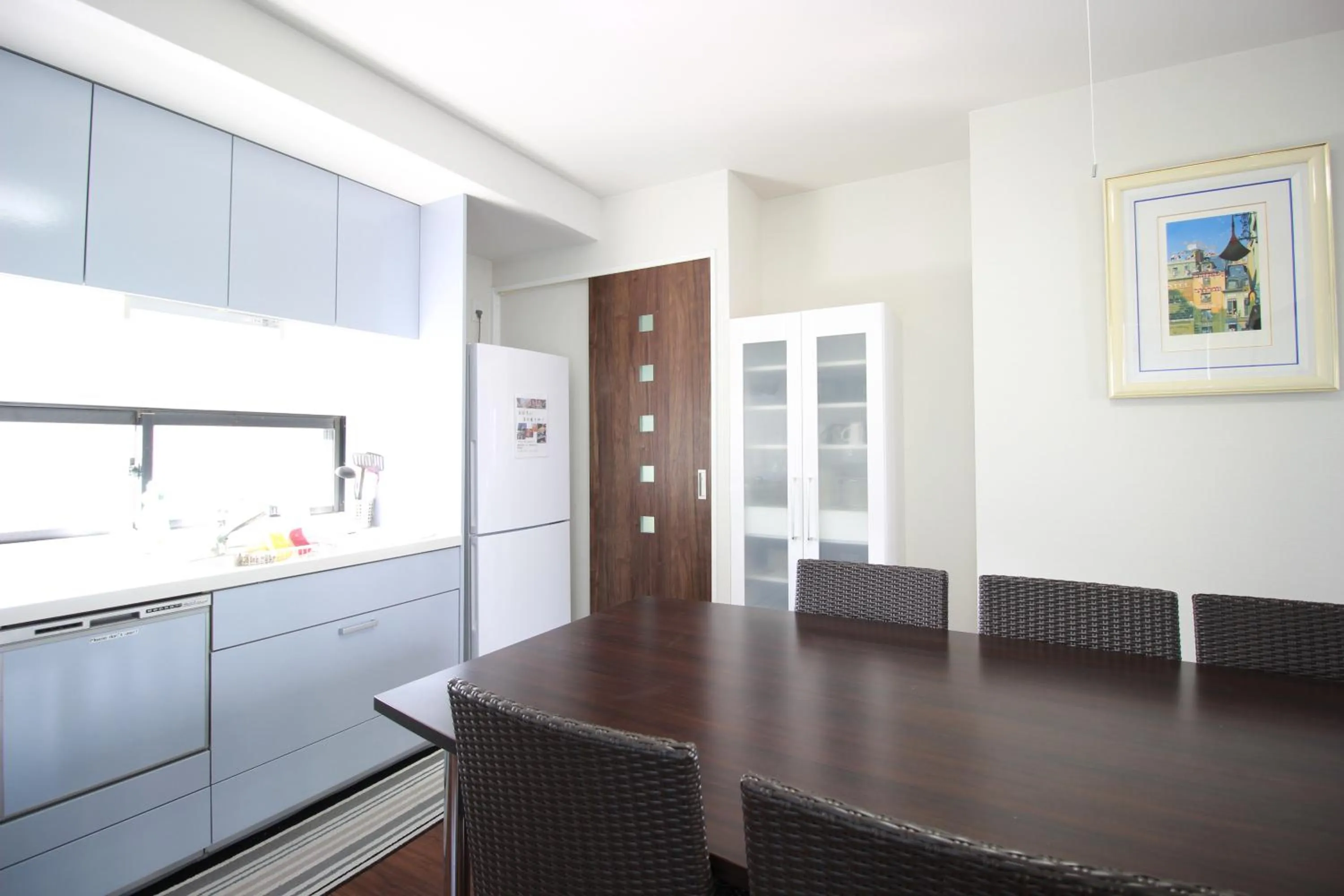Kitchen or kitchenette in Atrium Deluxe Apartments Osaka - Self Check-In Only