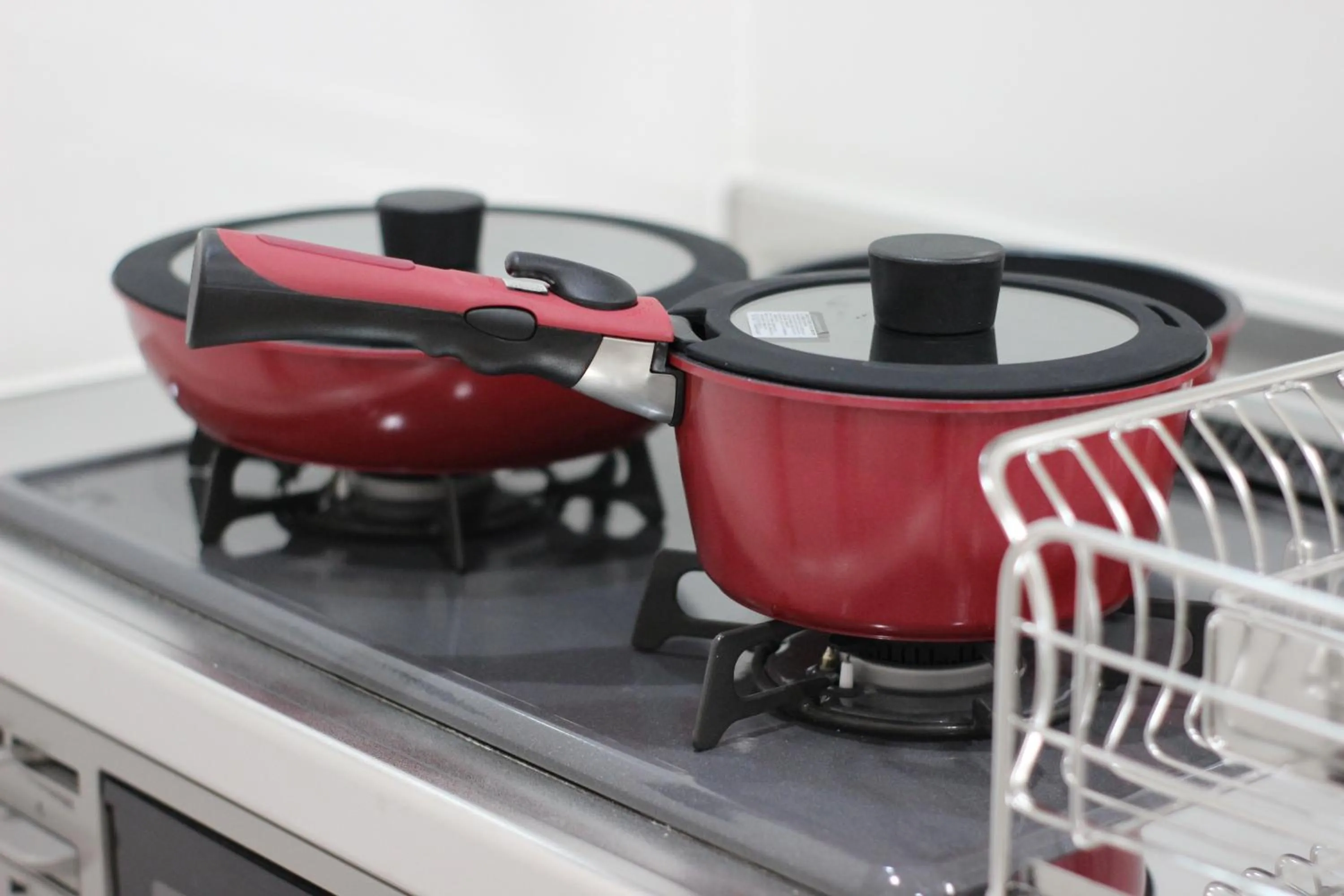 Kitchen or kitchenette in Atrium Deluxe Apartments Osaka - Self Check-In Only