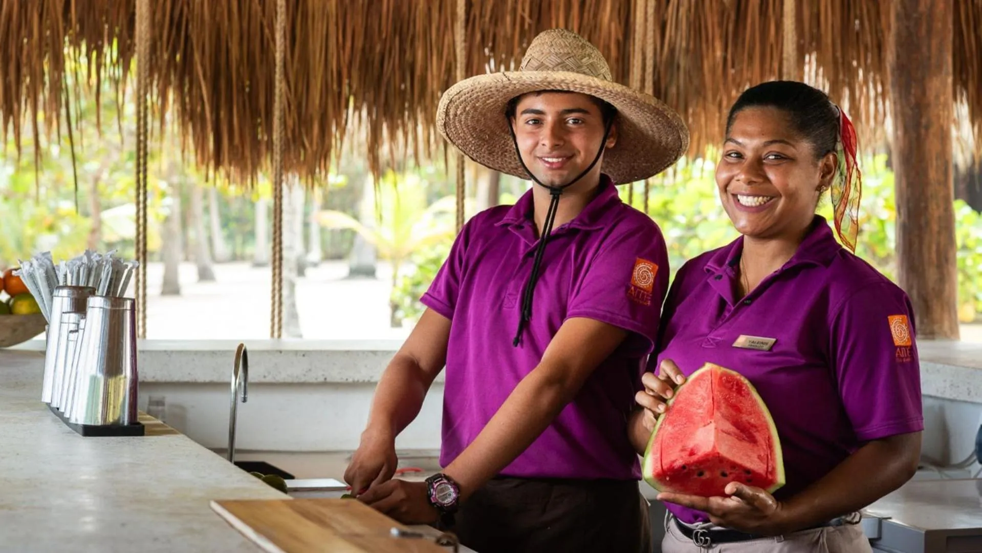 Staff in Aite Eco Resort