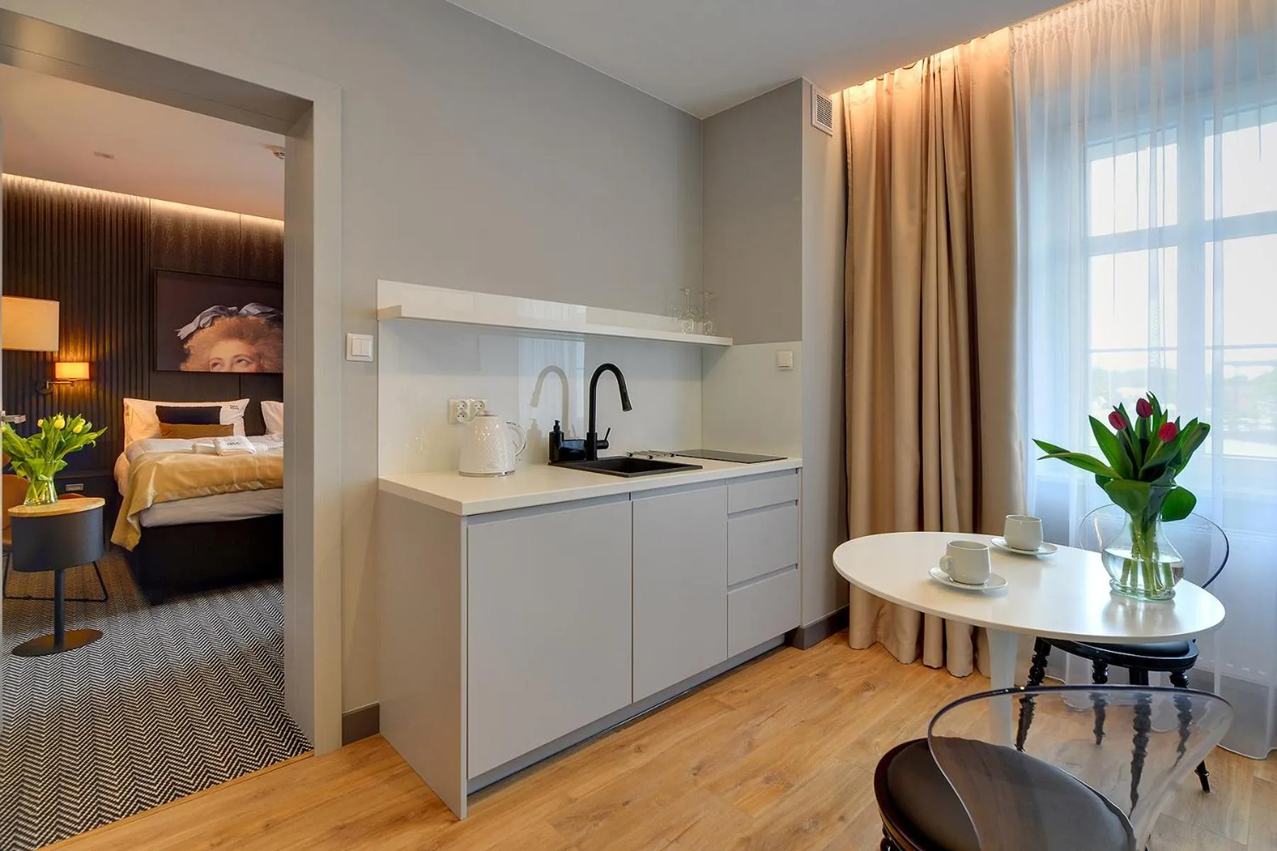 Kitchen or kitchenette in Restauracja RETRO